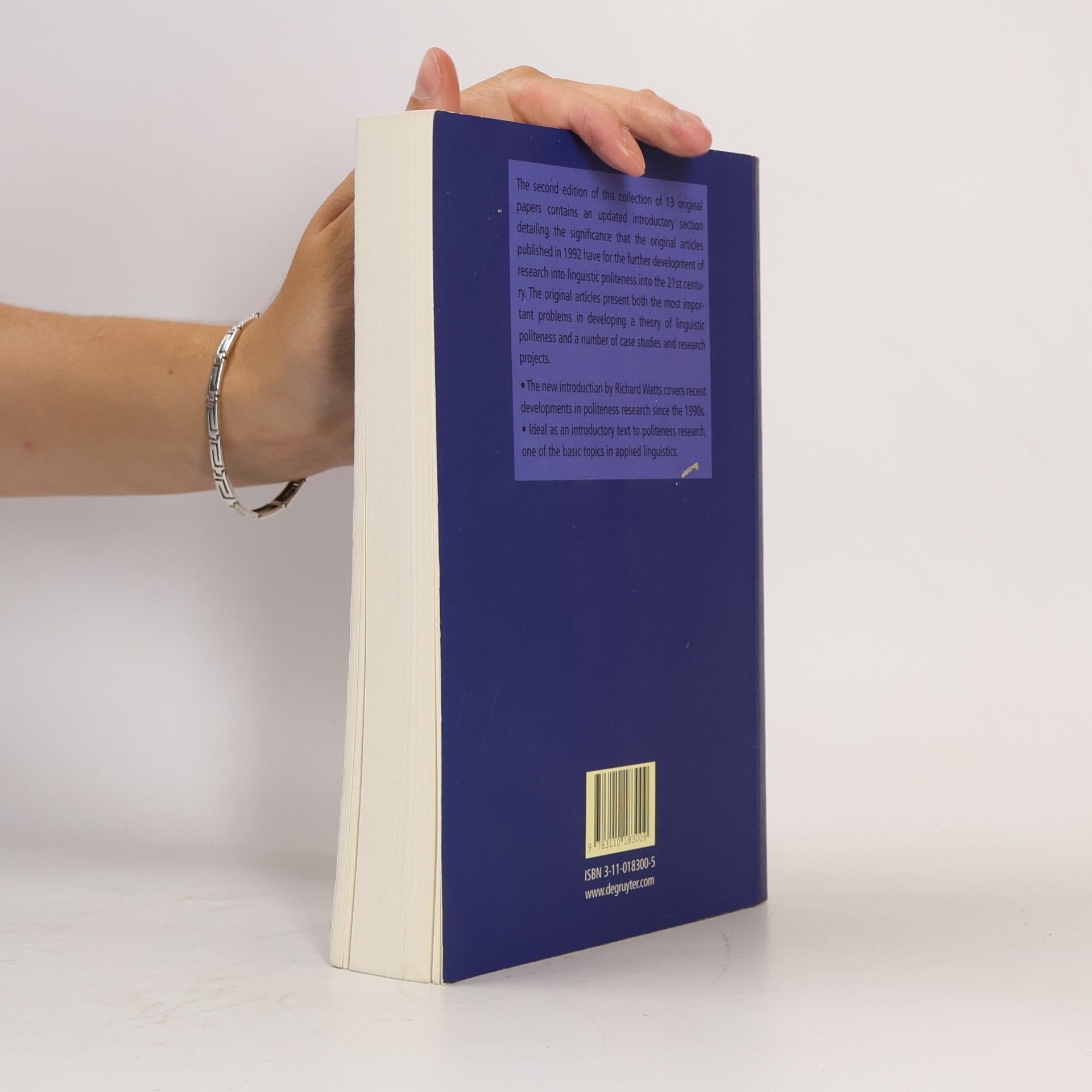 Richard J. Watts Mouton Textbook: Politeness in Language