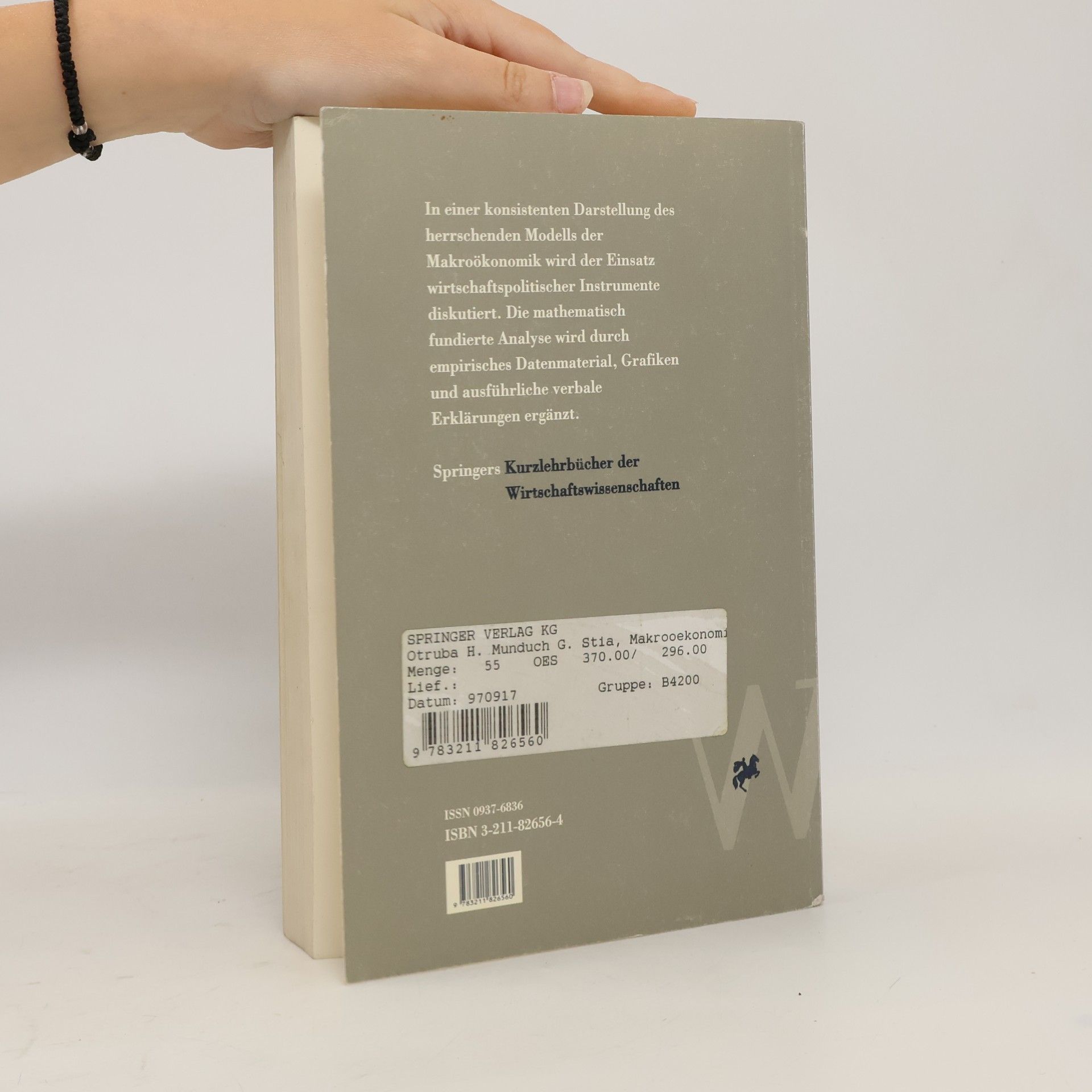 Heinrich Otruba Springers Kurzlehrbücher der Wirtschaftswissenschaften: Makroökonomik