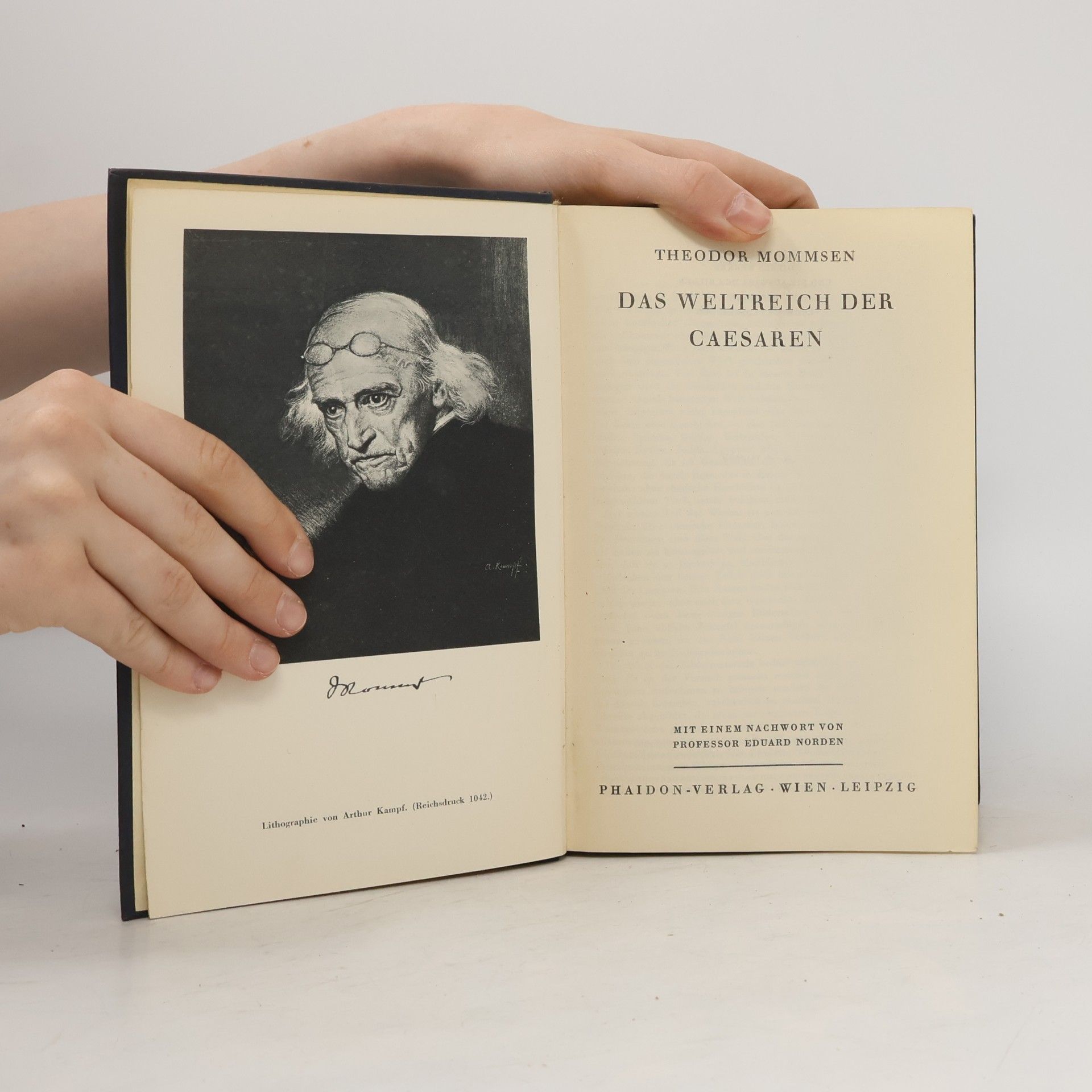 Theodor Mommsen Das Weltreich der Caesaren
