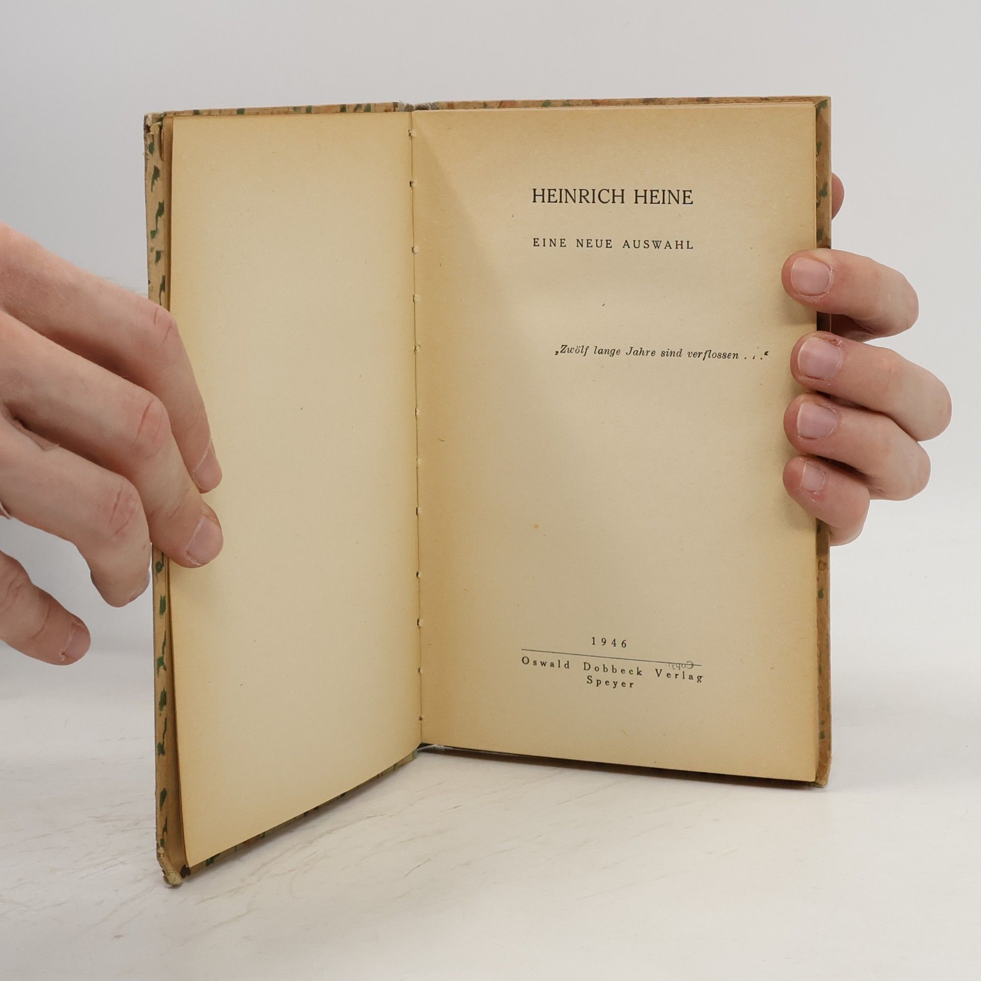 Heinrich Heine Eine neue Auswahl