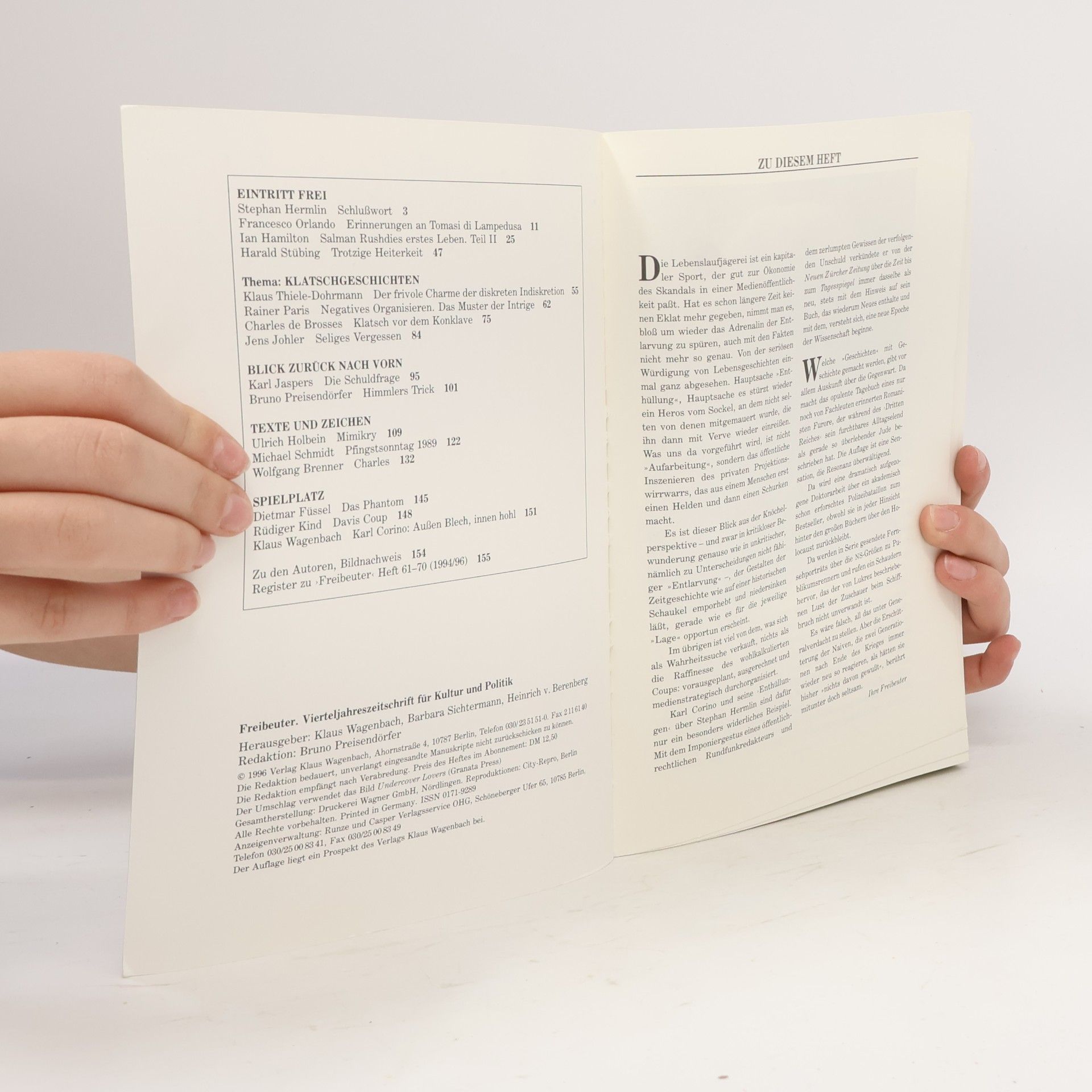 Various authors Freibeuter 70