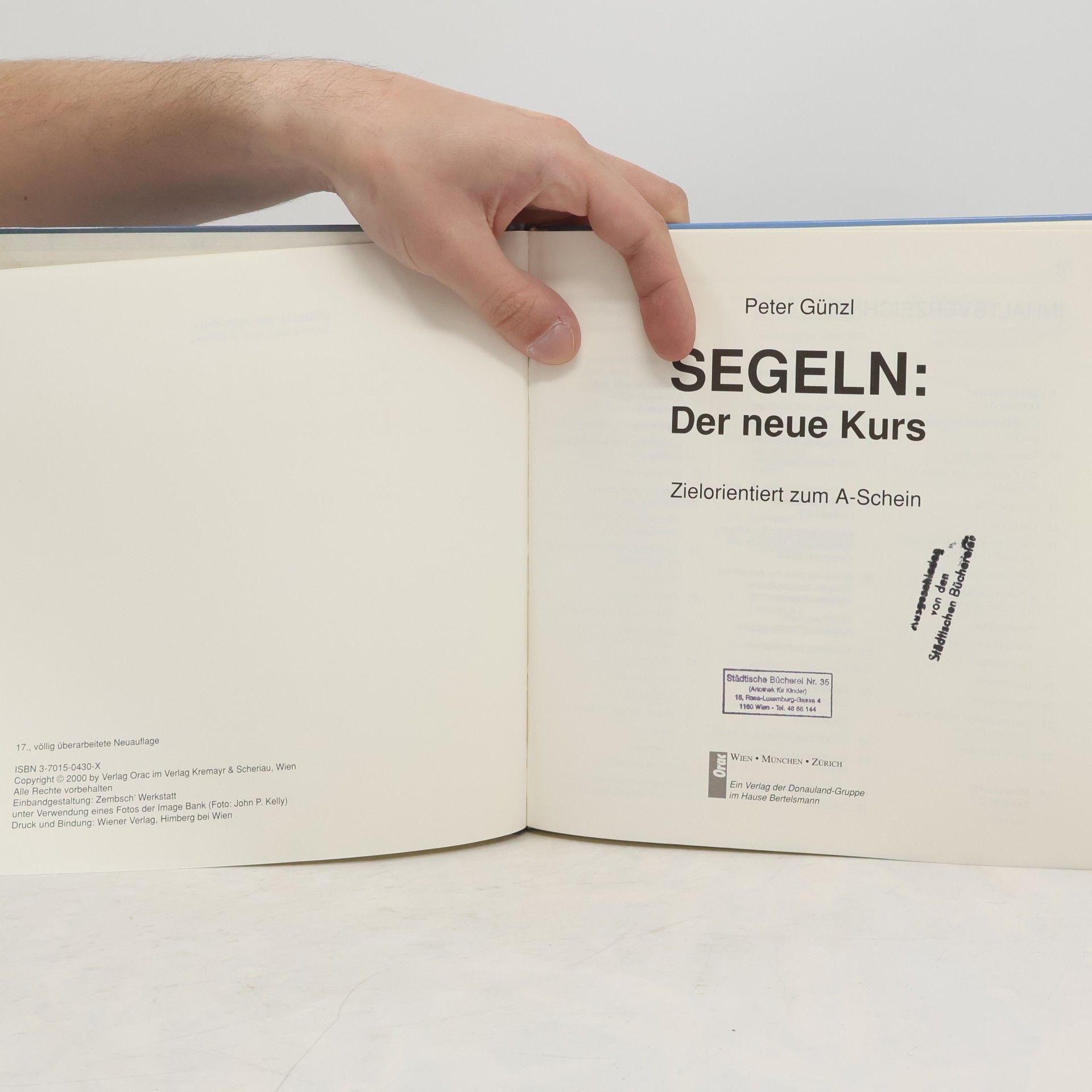 Peter Günzl Segeln: der neue Kurs