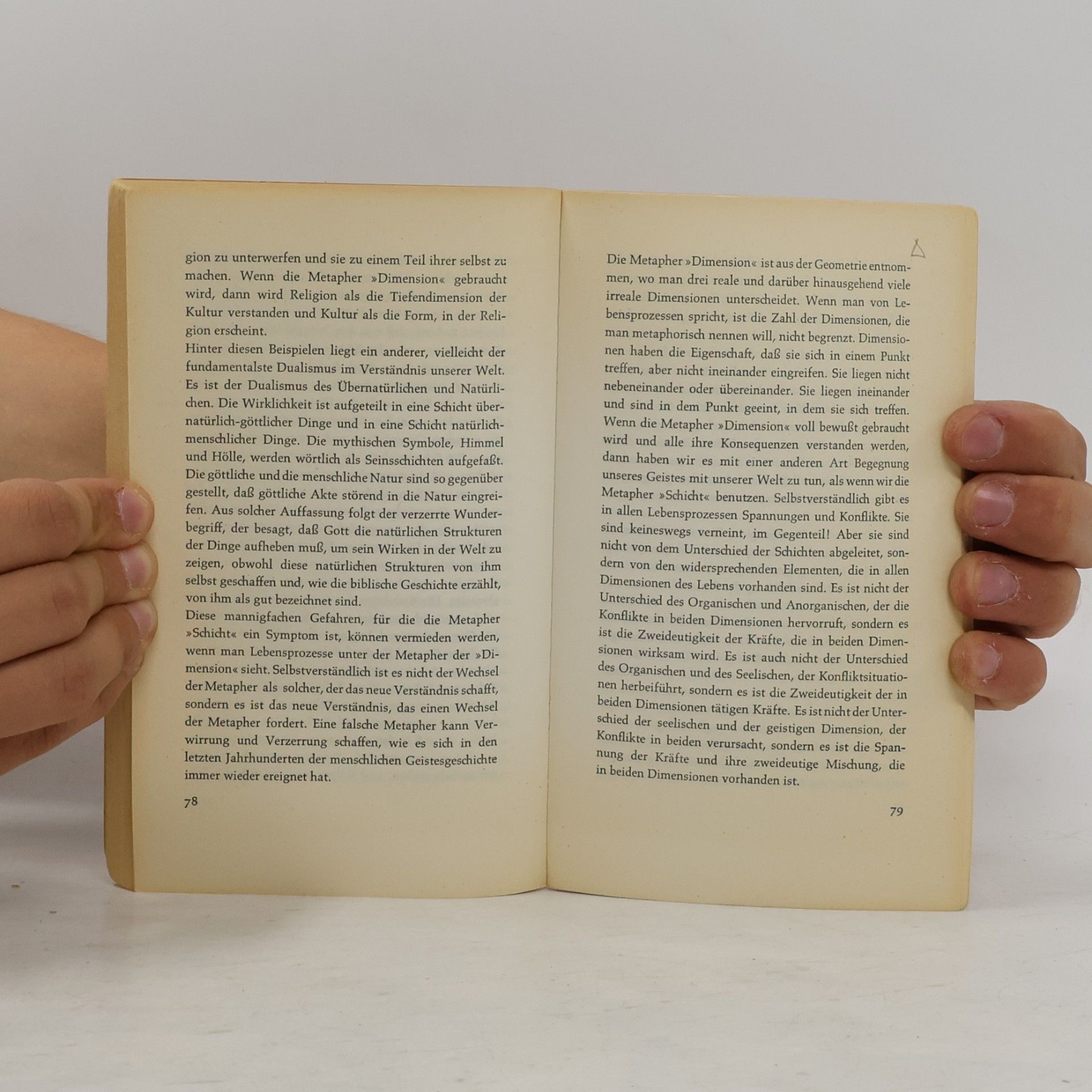 Paul Tillich Die verlorene Dimension