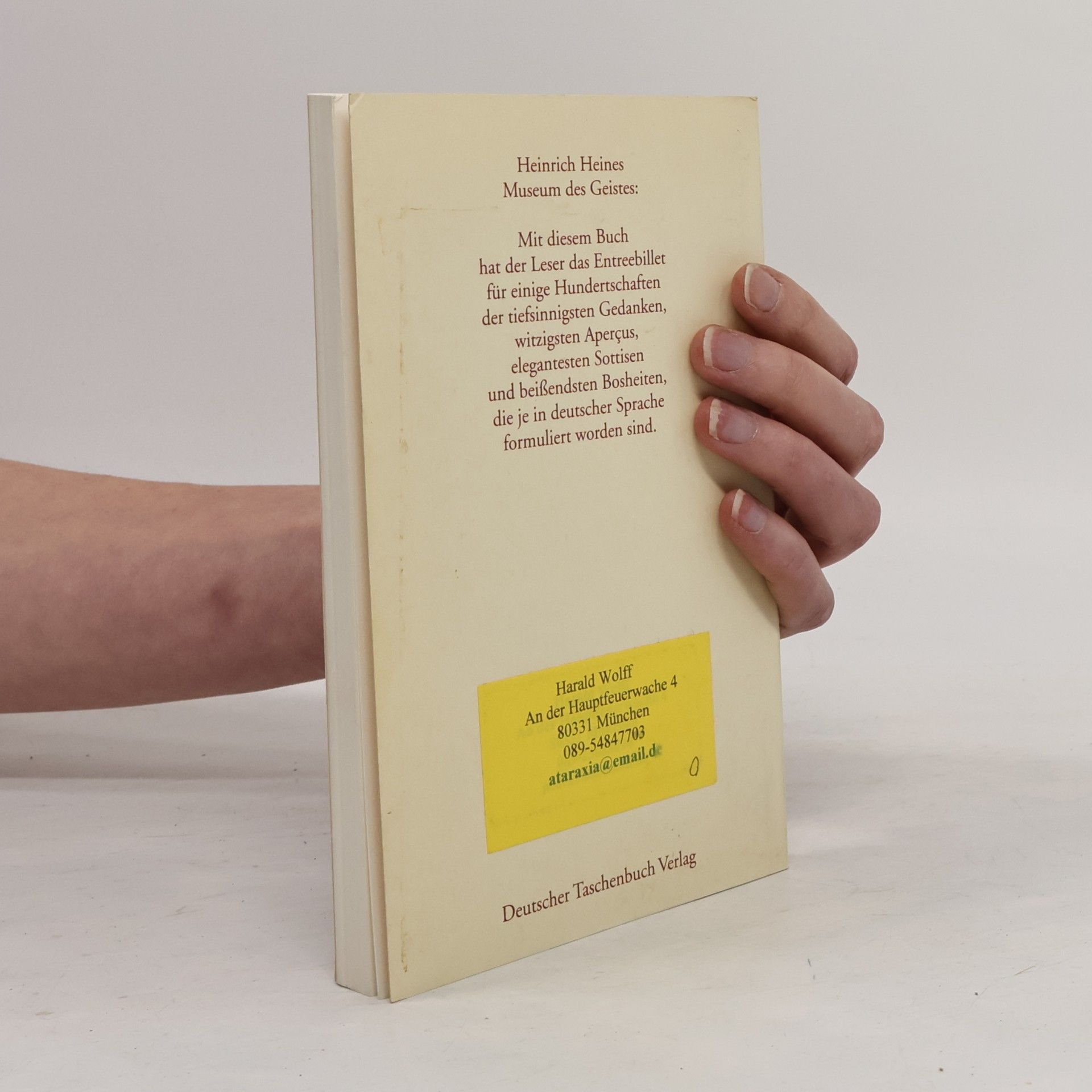 Heinrich Heine Mit scharfer Zunge