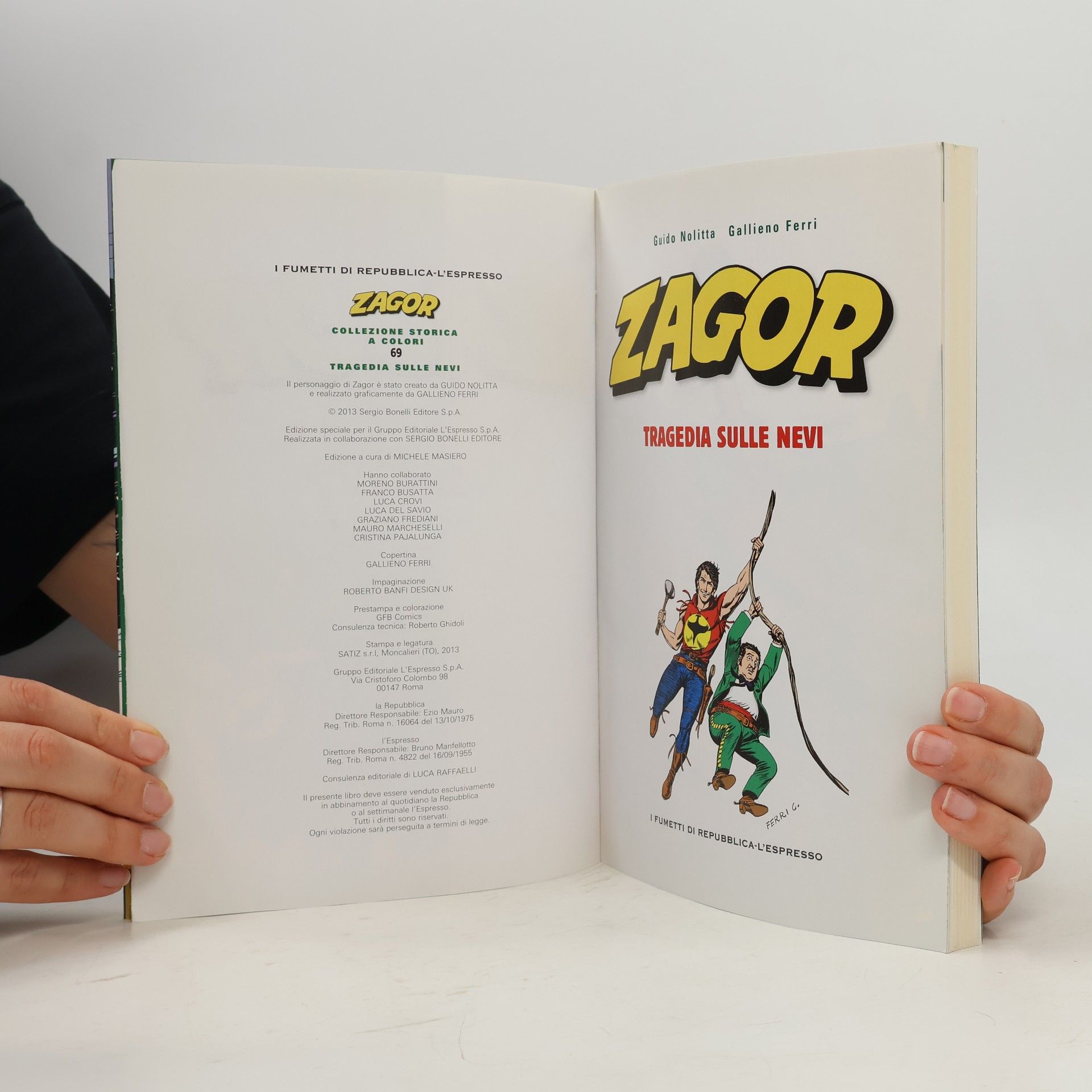 Autores varios Zagor 69. Tragedia sulle nevi