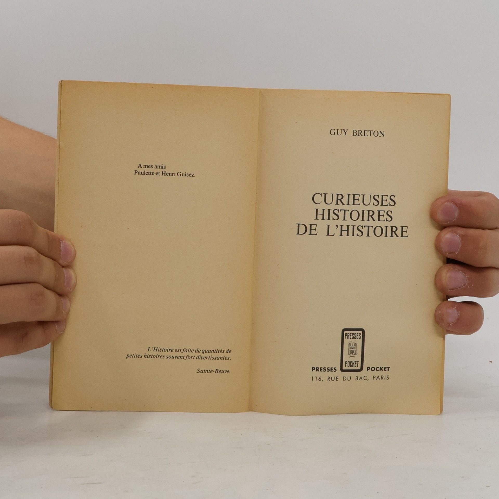 Guy Breton Curieuses Histoires del´ Historie