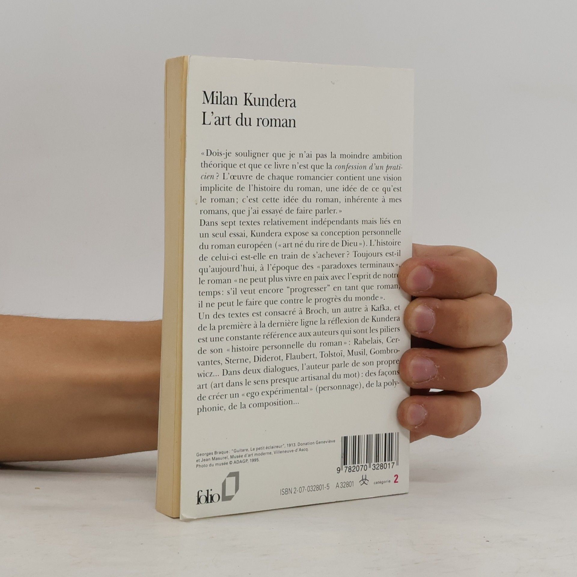 Milan Kundera L'art du roman - essai