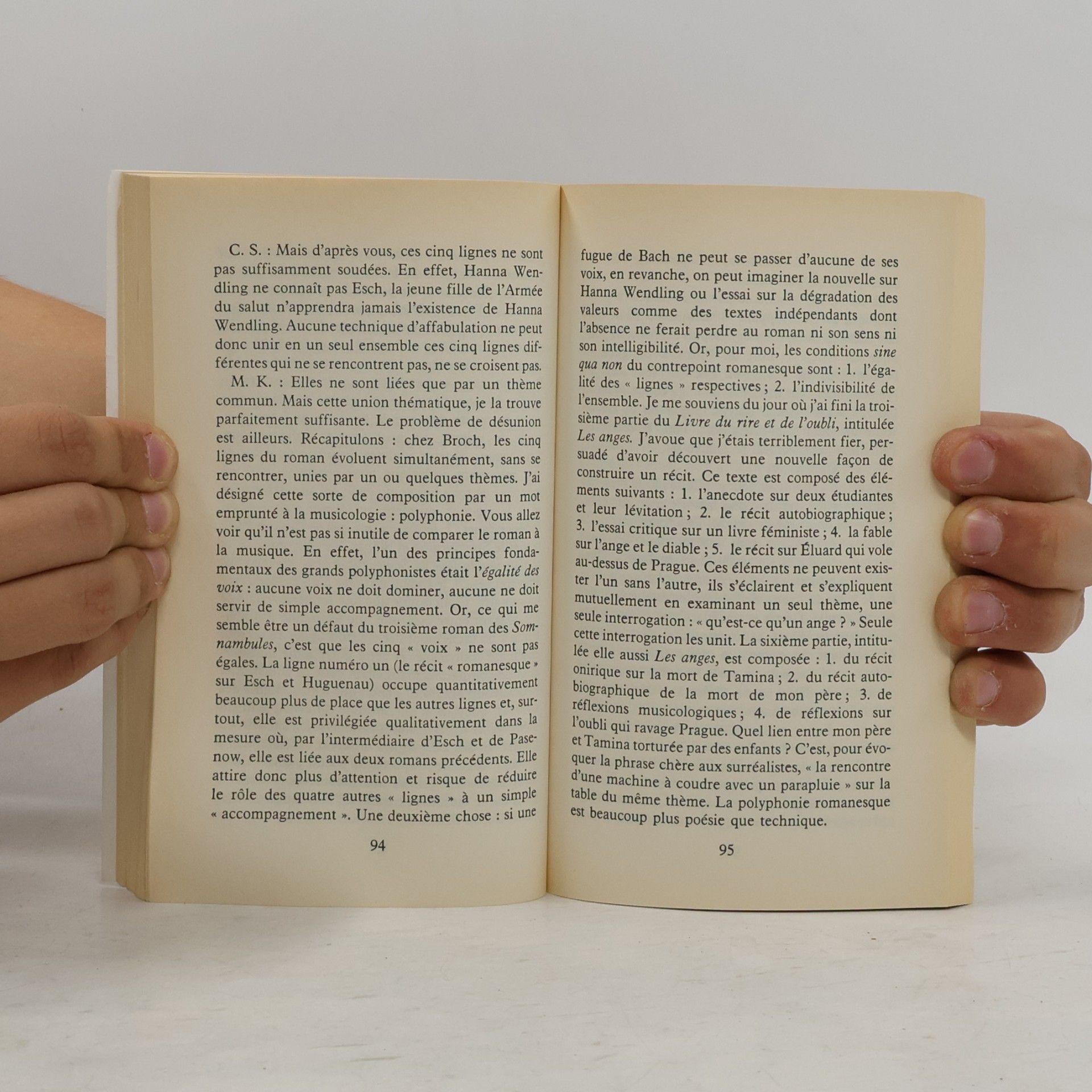 Milan Kundera L'art du roman - essai