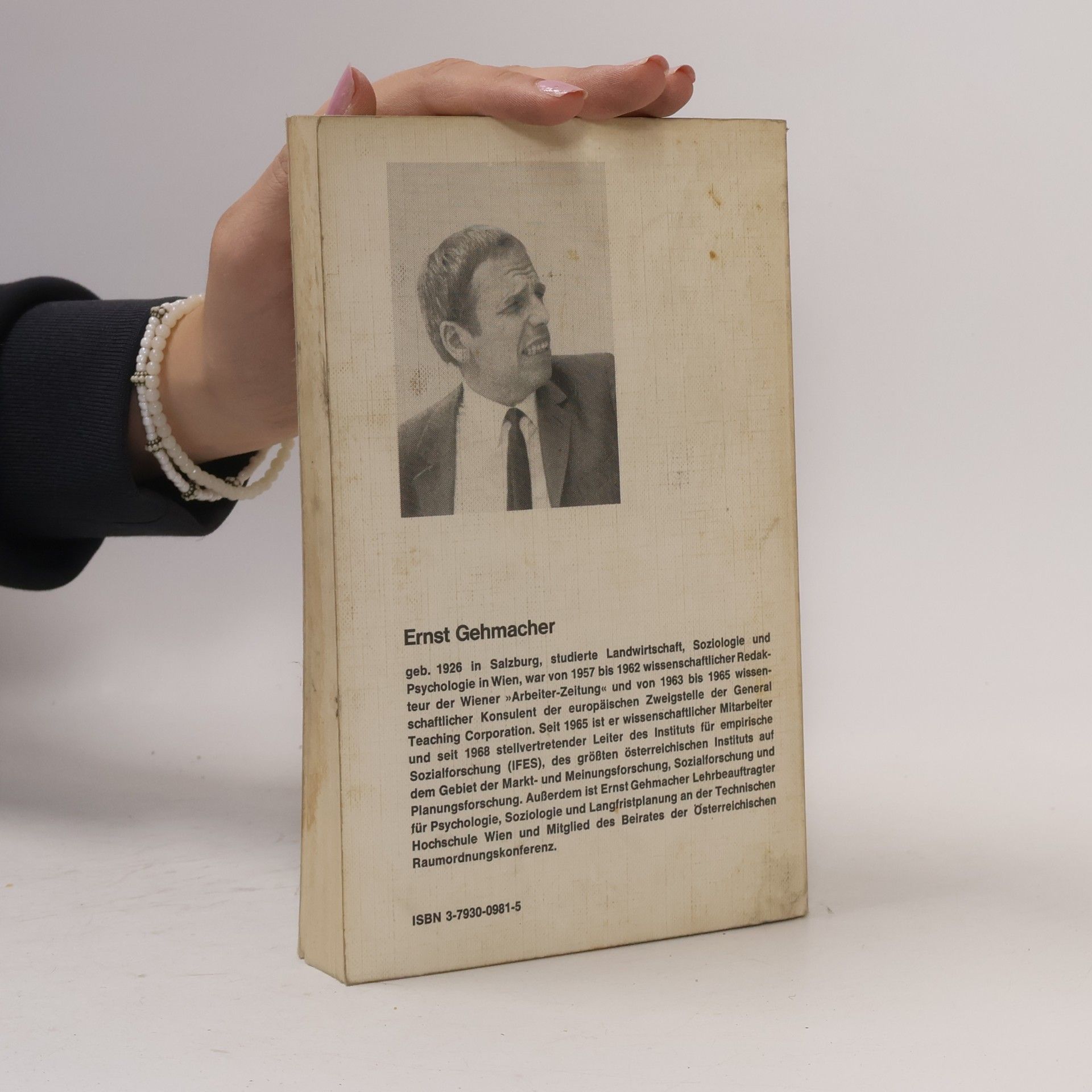 Ernst Gehmacher Psychologie und Soziologie der Umweltplanung