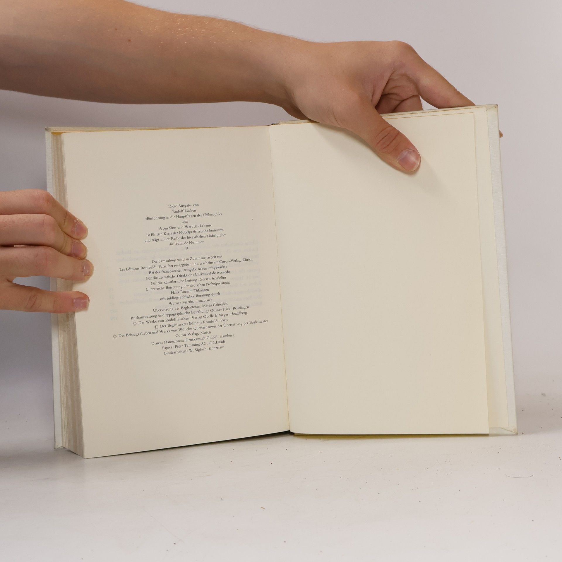 Rudolf Christoph Eucken Philosophische Schriften