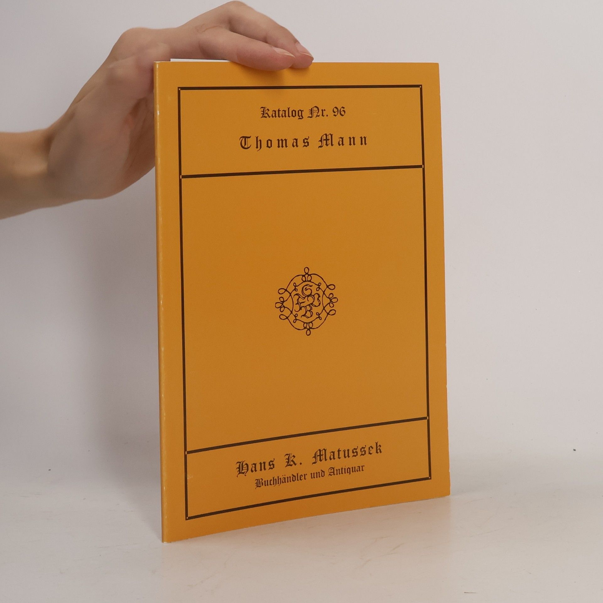 Thomas Mann. Katalog Nr. 96