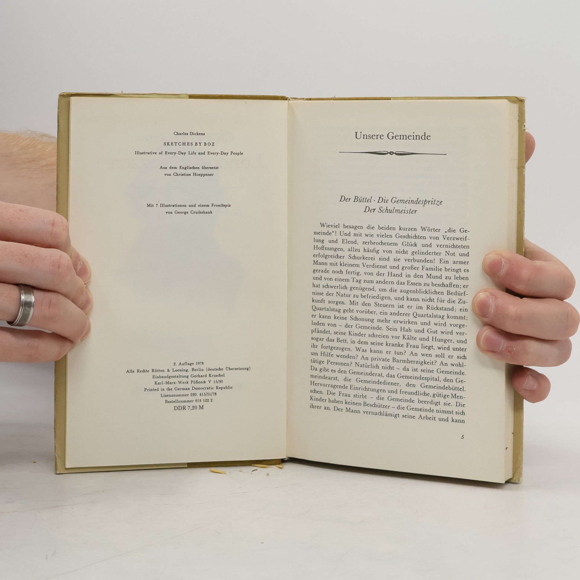 Charles Dickens Londoner Skizzen