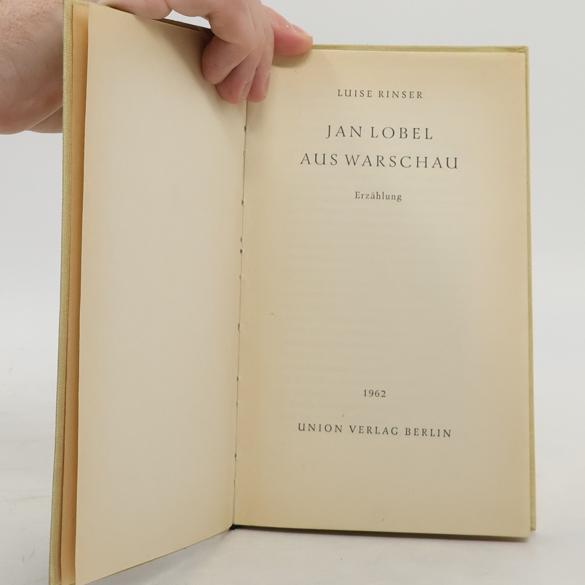 Luise Rinser Jan Lobel aus Warschau