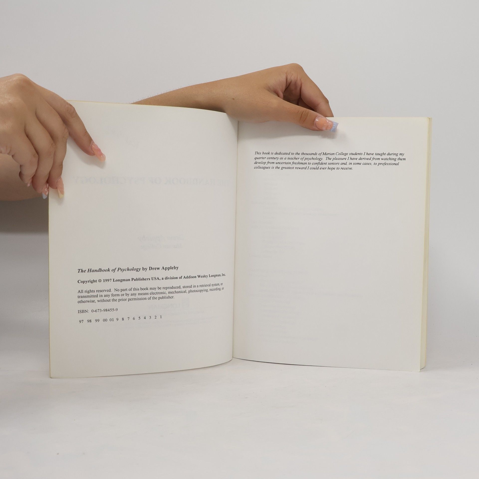Drew Appleby The Handbook of Psychology