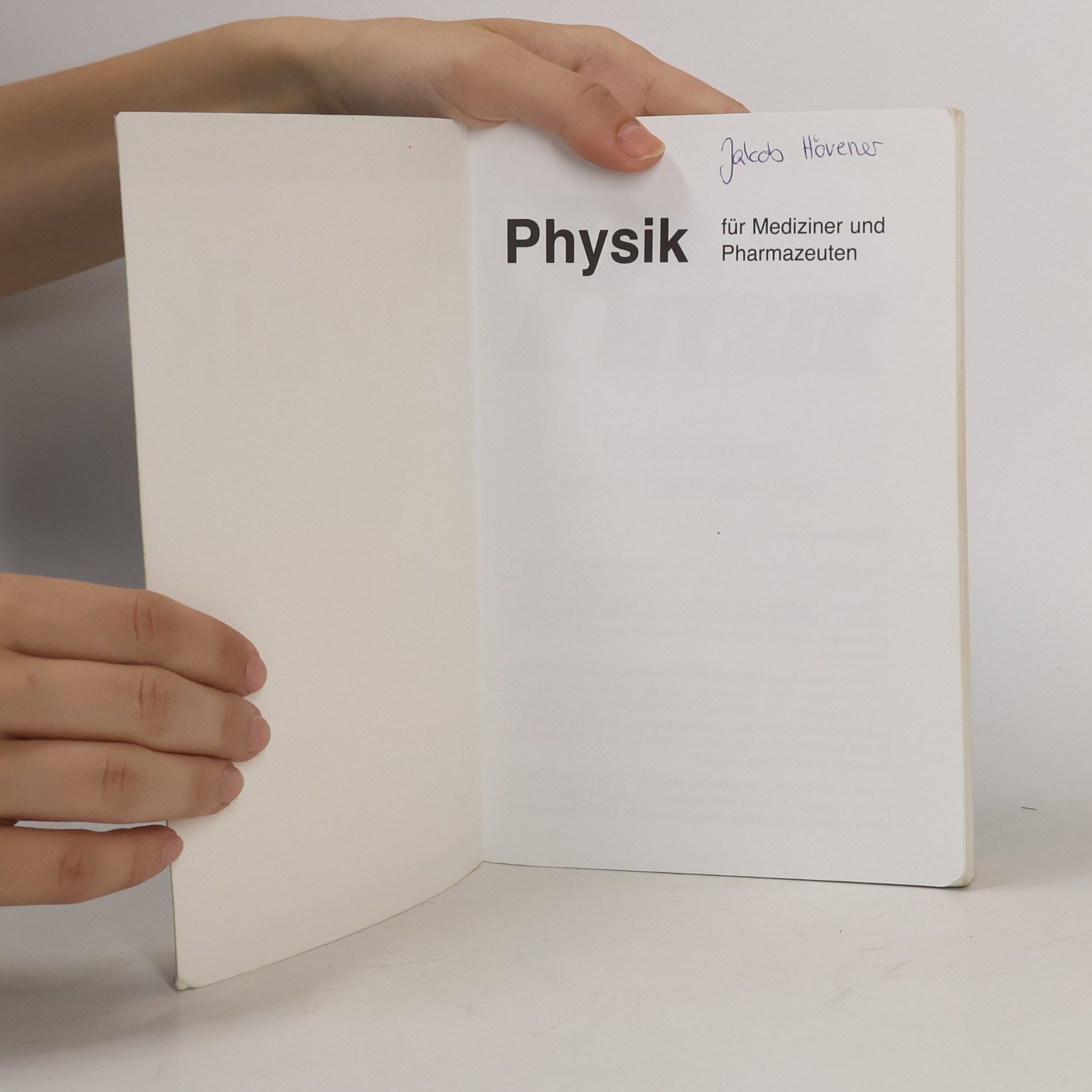 Volker Harms Physik für Mediziner und Pharmazeuten