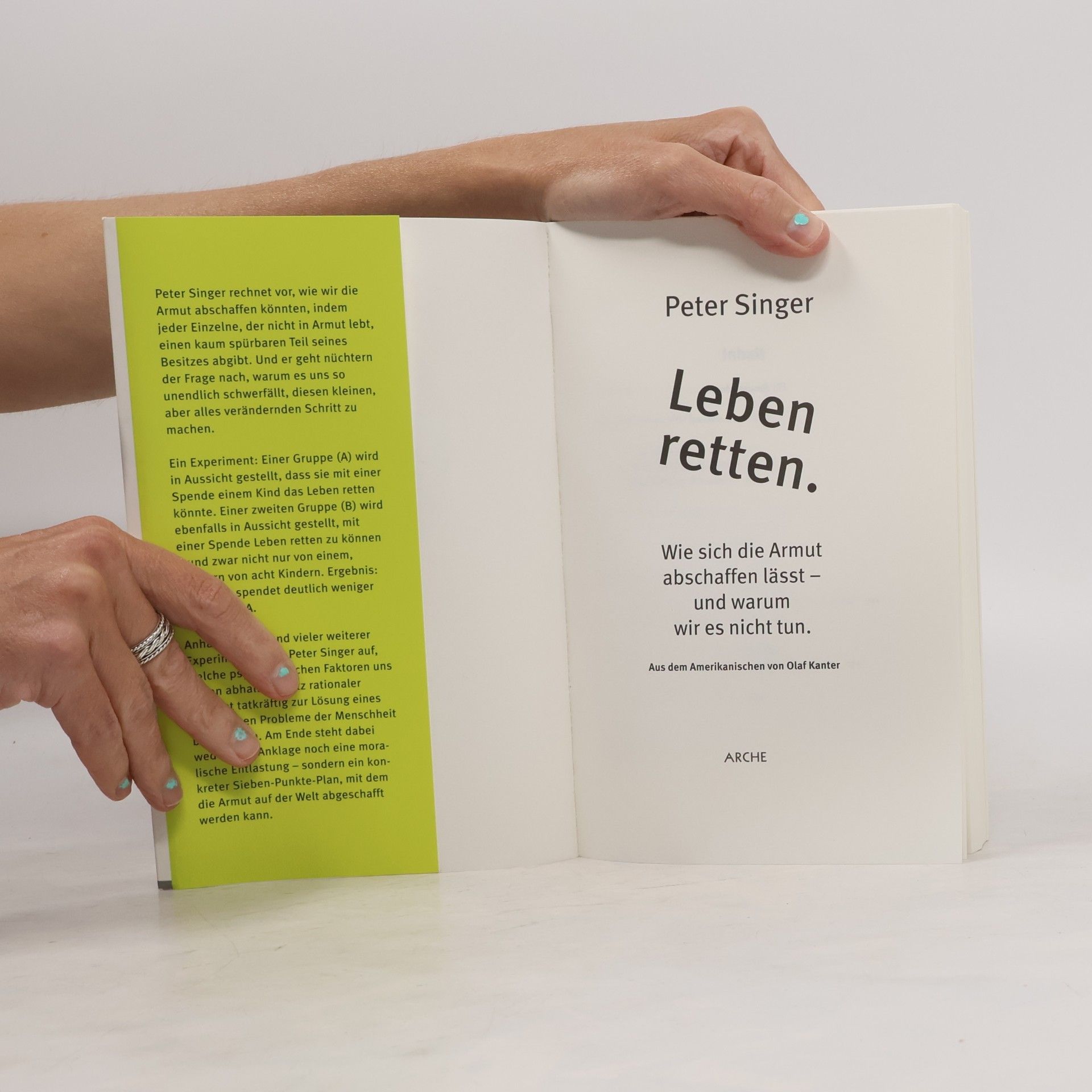 Peter Singer Leben retten