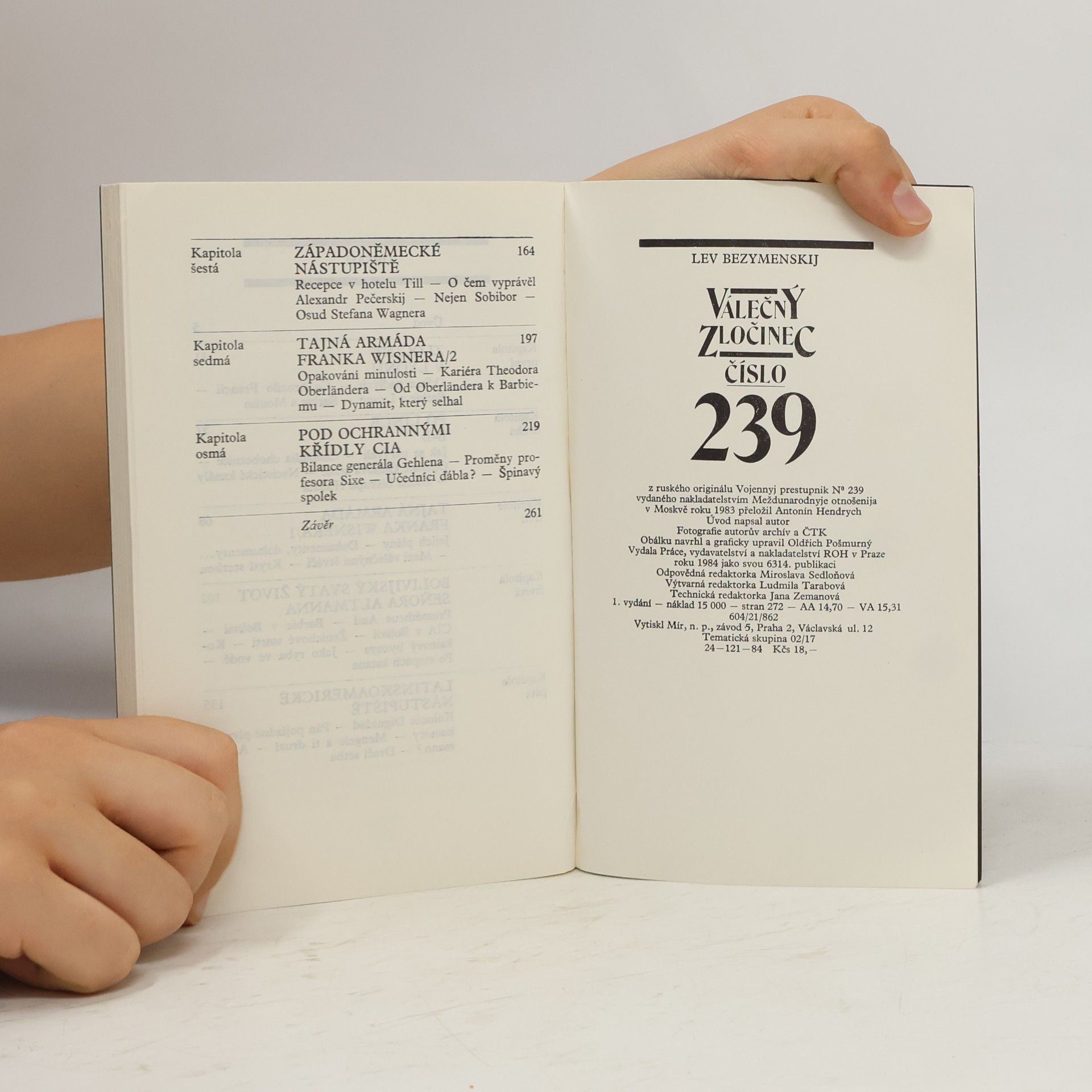 Lev A. Bezymenskij Válečný zločinec číslo 239