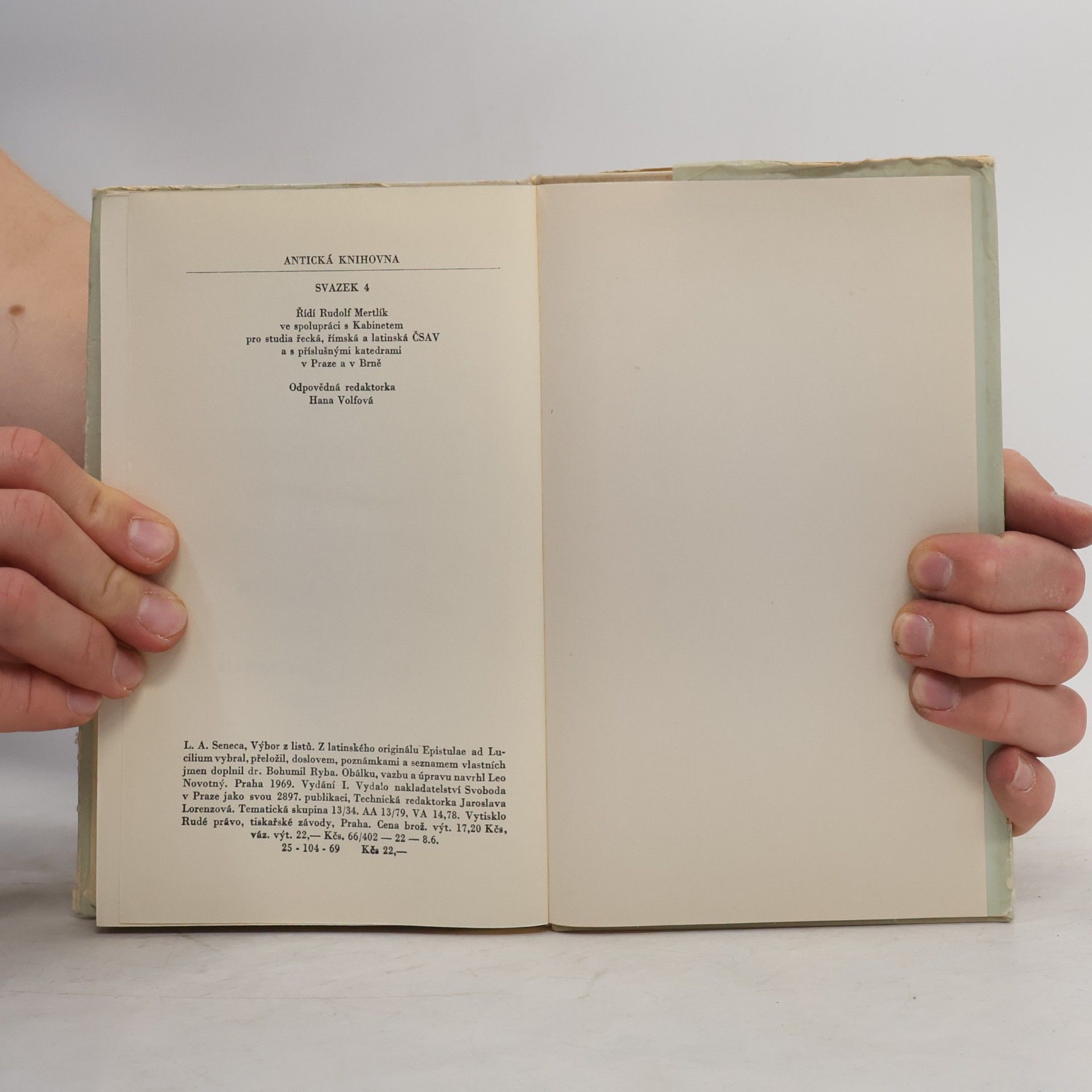 Lucius Annaeus Seneca Výbor z listů Luciliovi