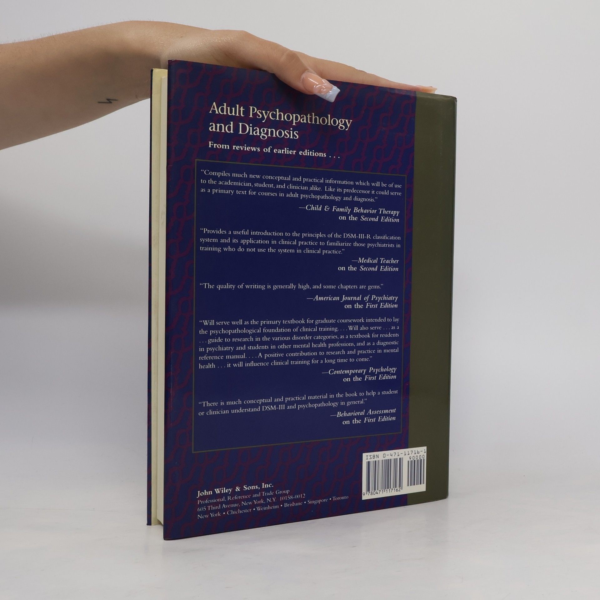 Samuel M Turner Adult Psychopathology and Diagnosis
