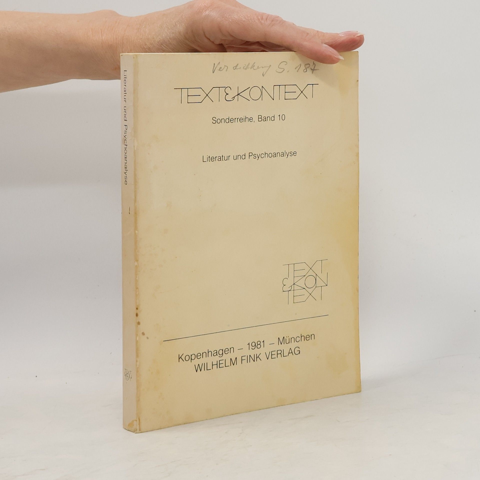Text & Kontext - 10: Literatur und Psychoanalyse