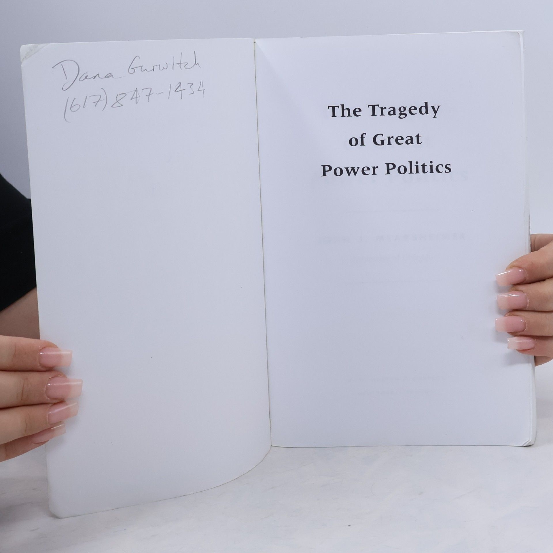 John J. Mearsheimer The Tragedy of Great Power Politics