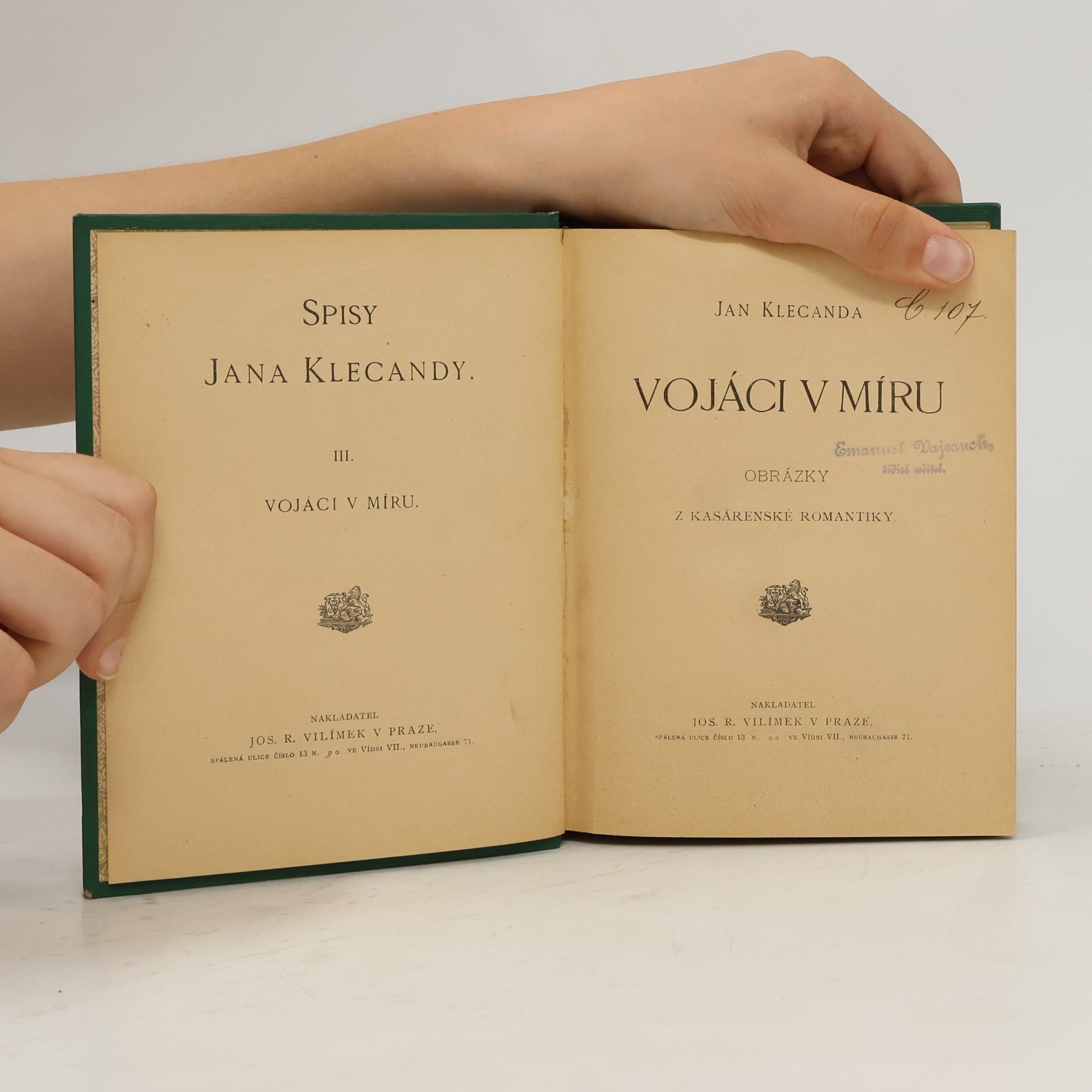 Jan Klecanda Vojáci v míru
