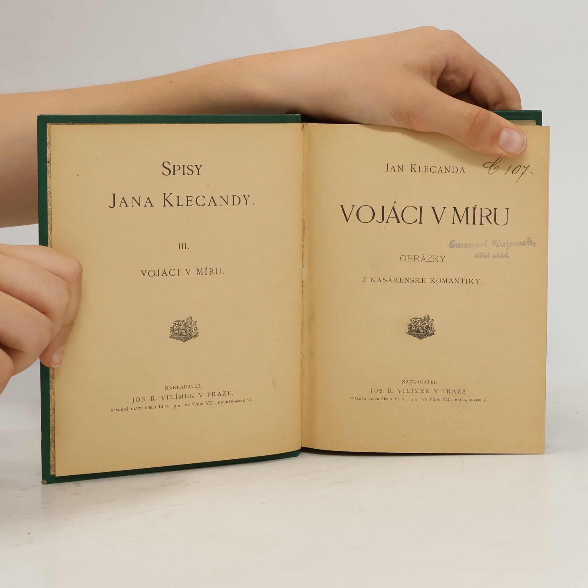 Jan Klecanda Vojáci v míru