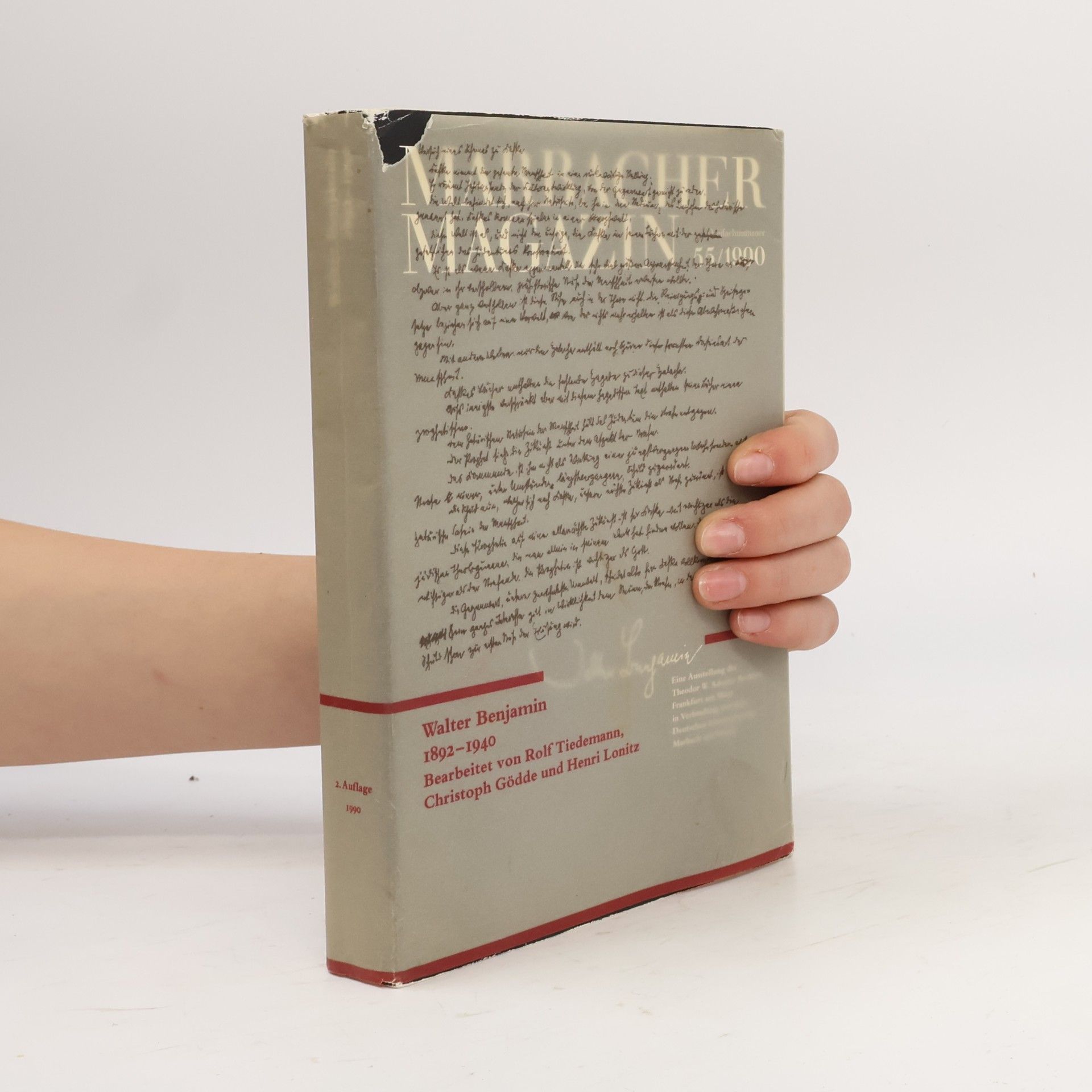 Walter Benjamin Marbacher Magazin 55/1990