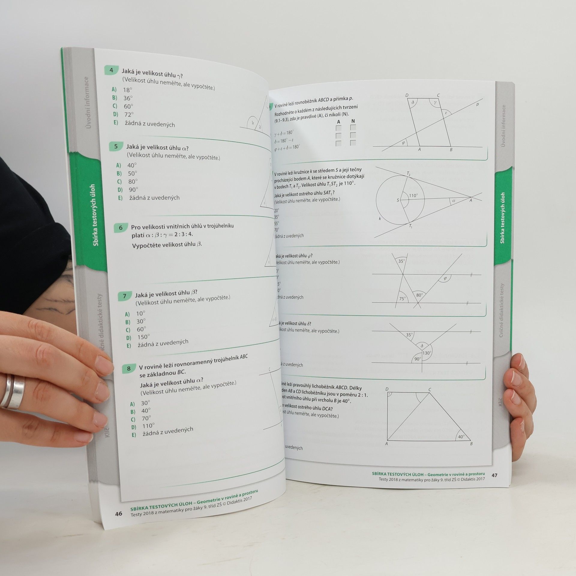 Ivana Ondráčková Testy 2018 pro žáky 9. tříd z matematiky