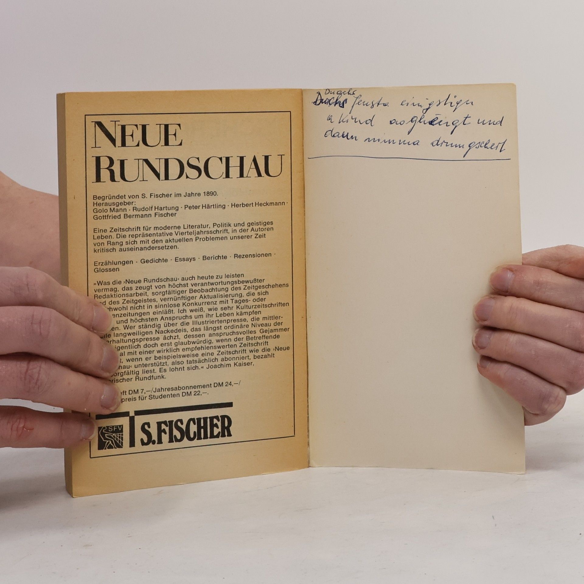 Max Frisch Mein Name sei Gantenbein