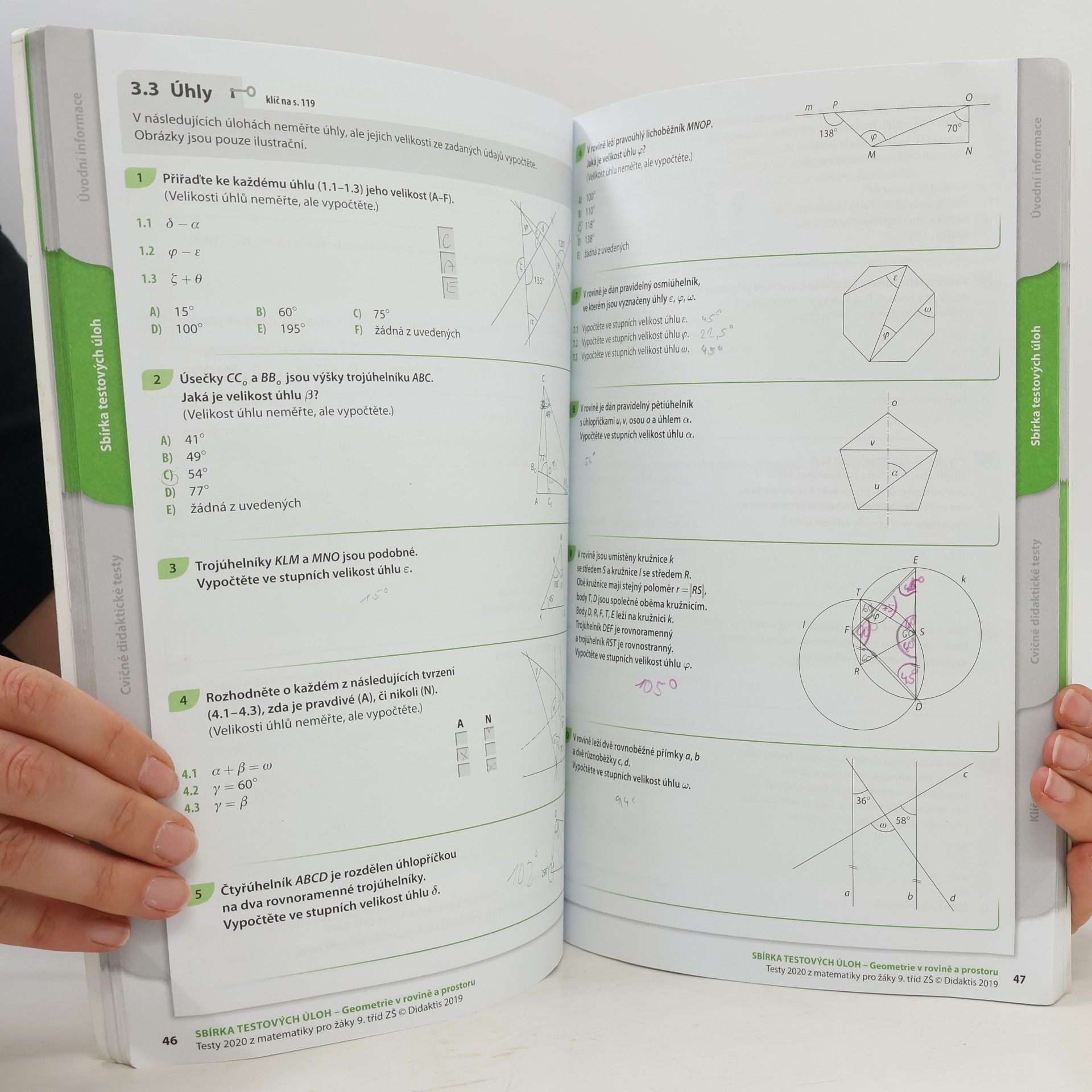 Hana Hedbávná Testy 2020 pro žáky 9. tříd ZŠ z matematiky