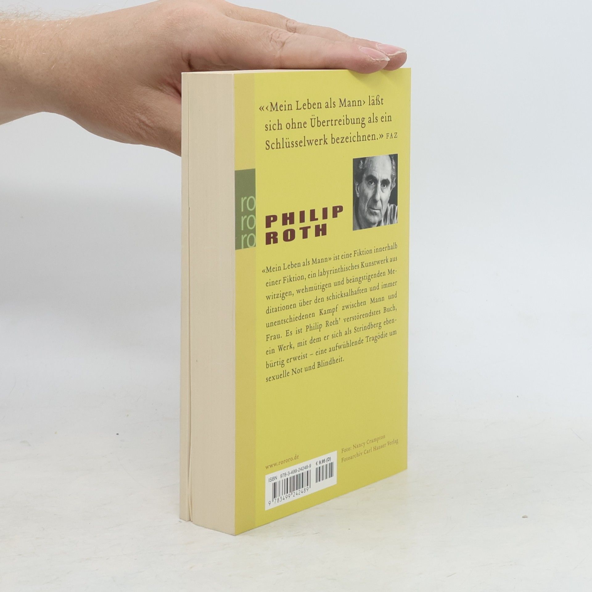 Philip Roth Mein Leben als Mann