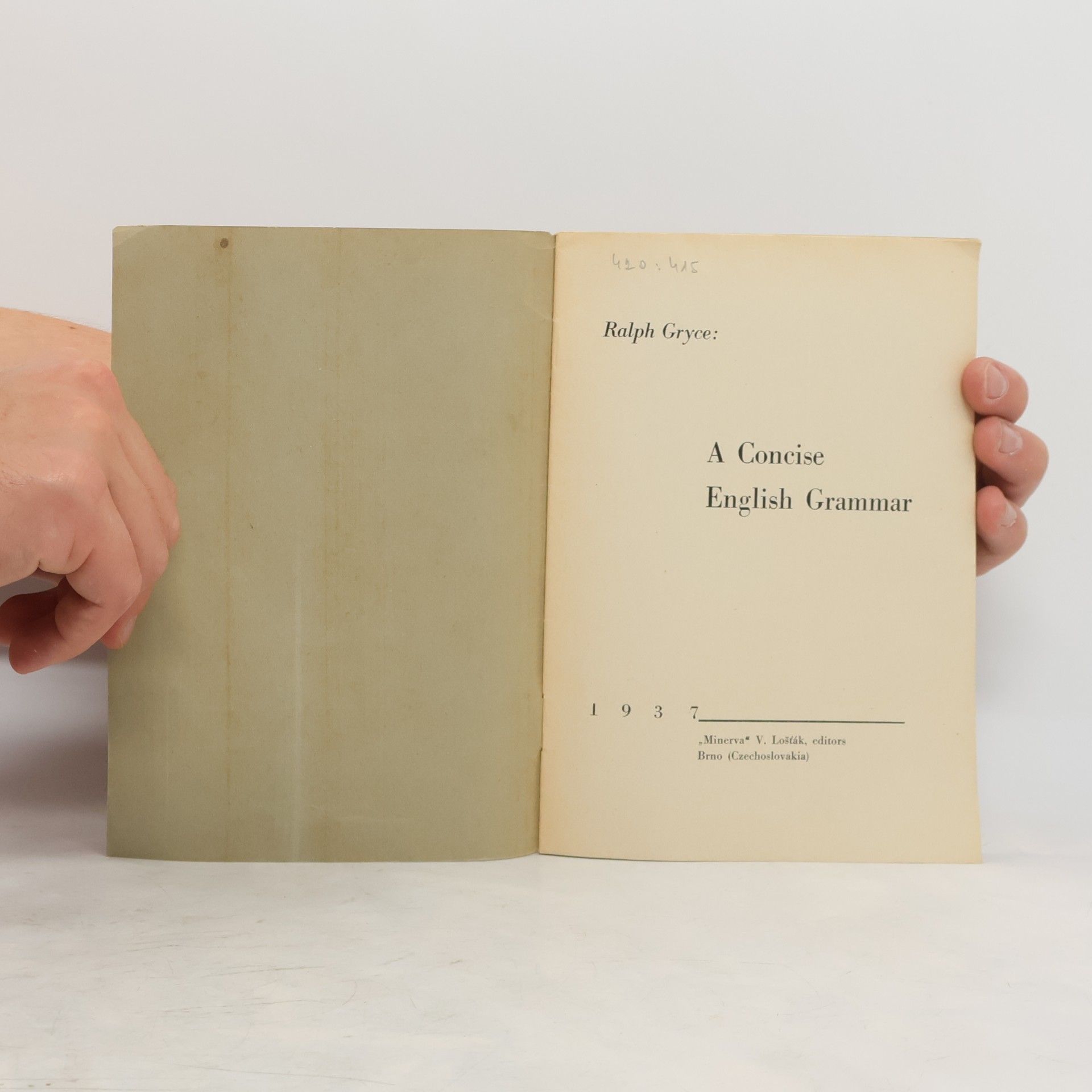Ralph Gryce A Concise English Grammar