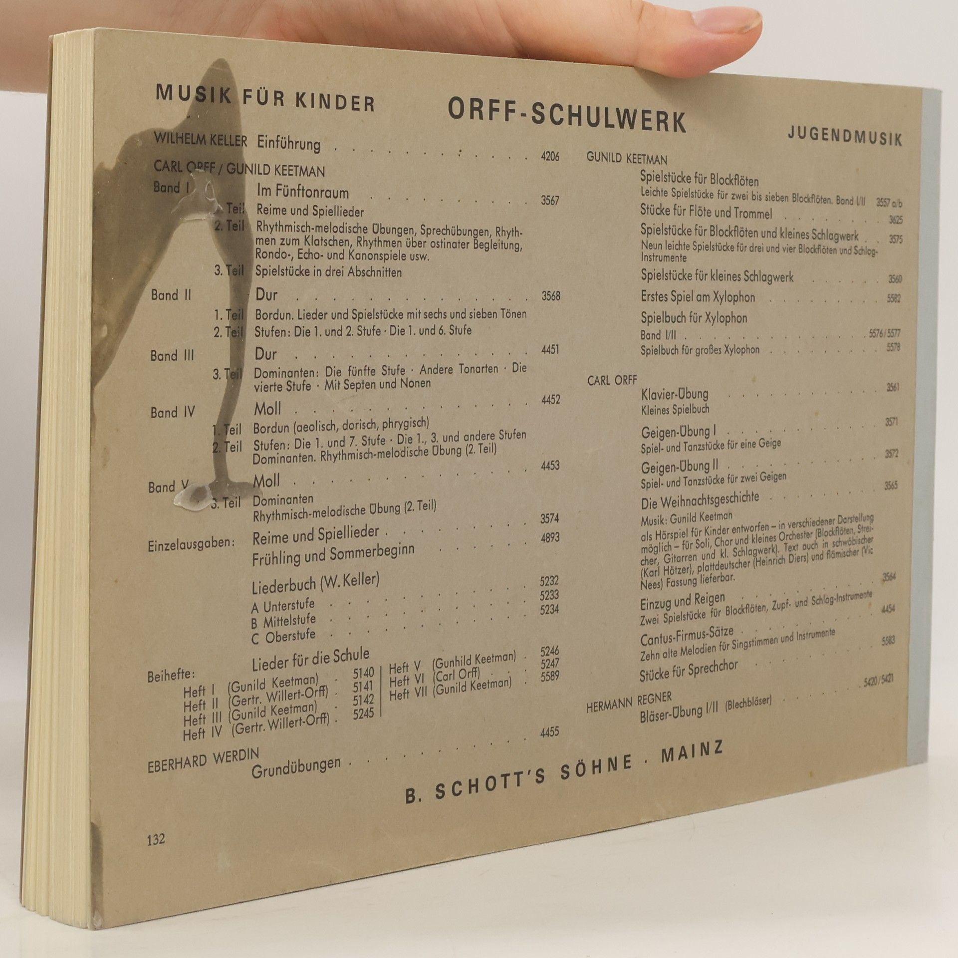 Carl Orff Offer-Schulwerk. Musik für Kinder V