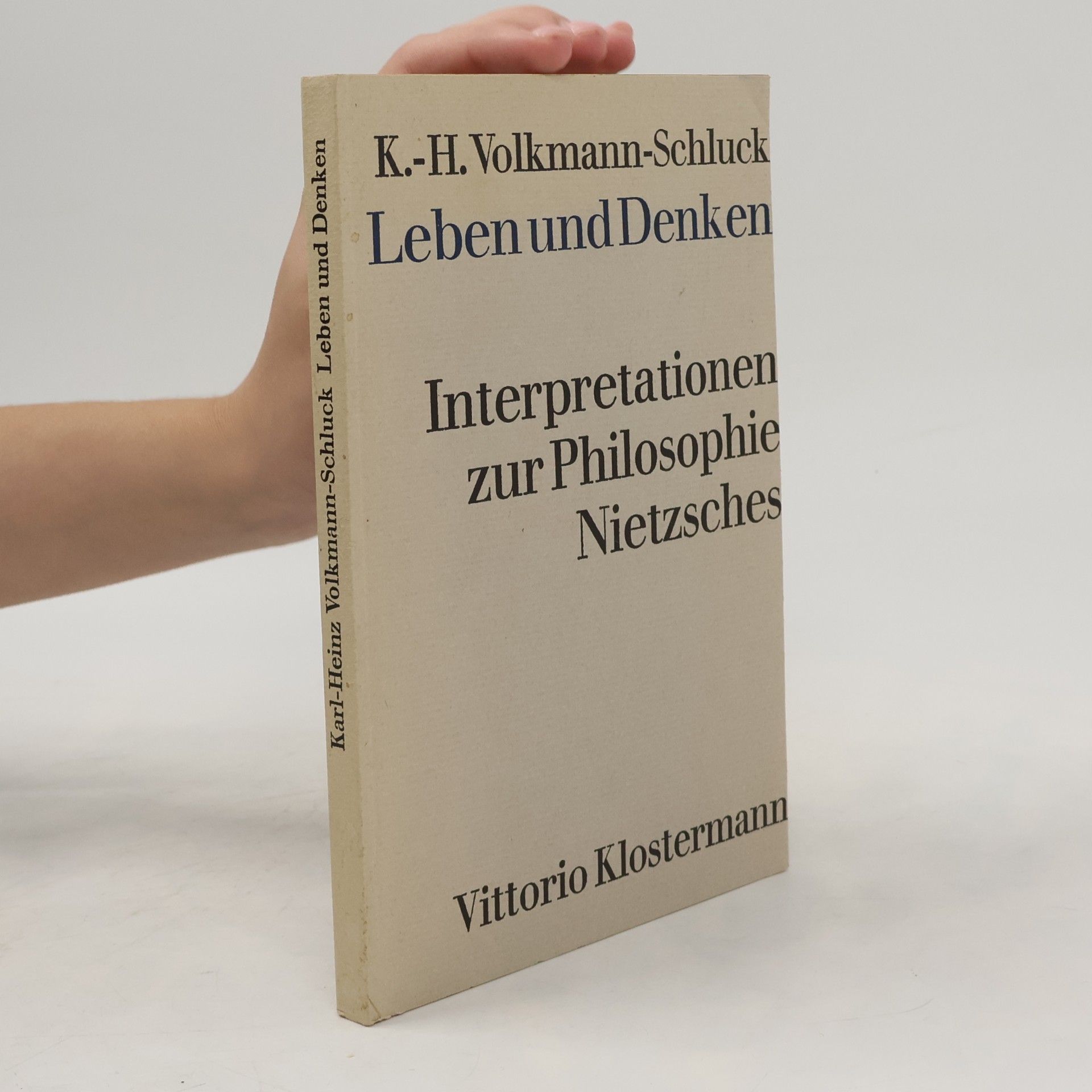 Karl Heinz Volkmann Schluck Leben und Denken