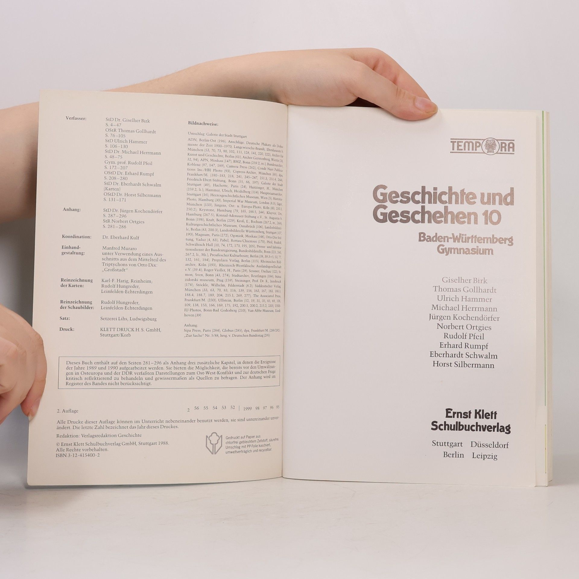 Giselher Birk Geschichte und Geschehen: Baden-Württemberg Gymnasium