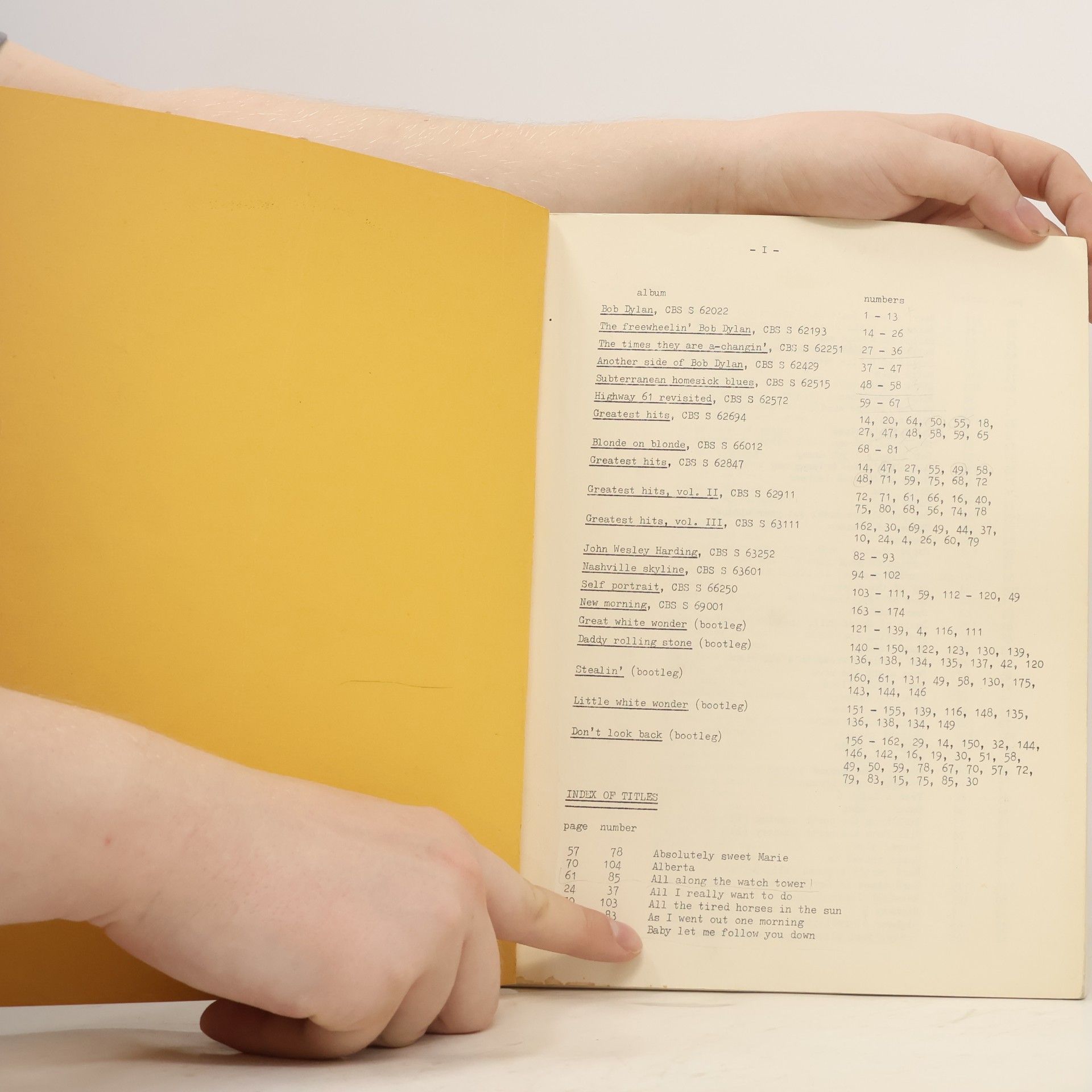 Bob Dylan Bob Dylan. Songbook