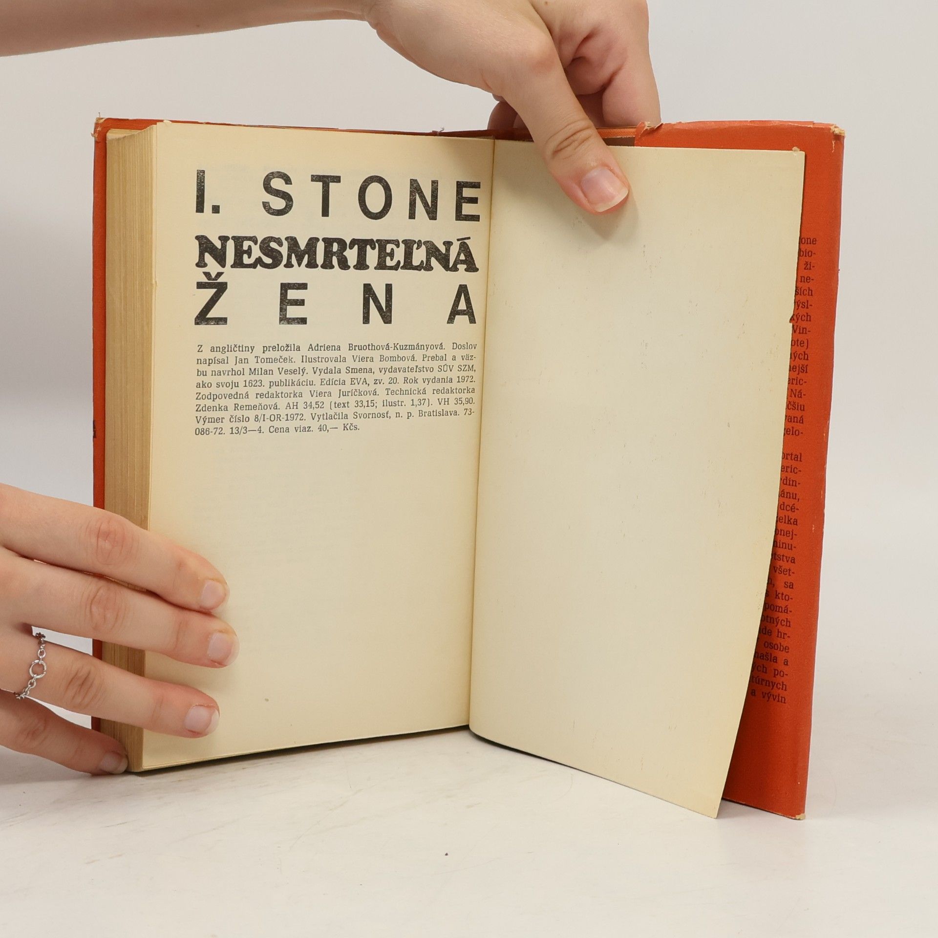 Irving Stone Nesmrteľná žena