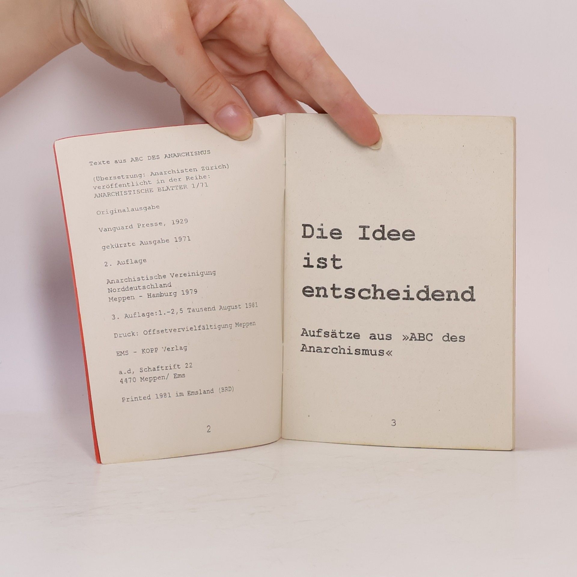 Alexander Berkman Die Idee ist entschei-dent