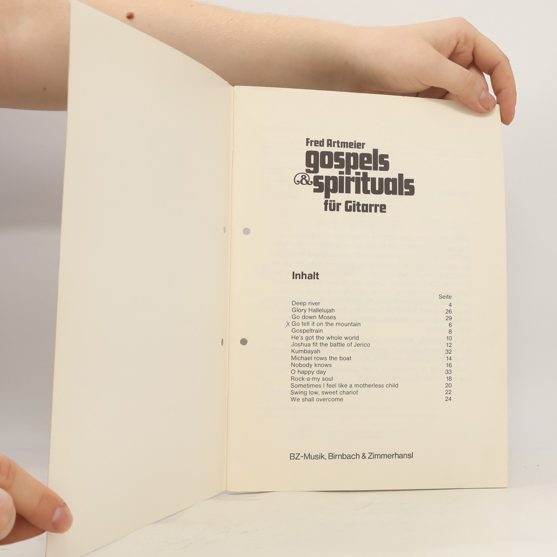 Fred Artmeier Gospels & Spirituals für Gitarre