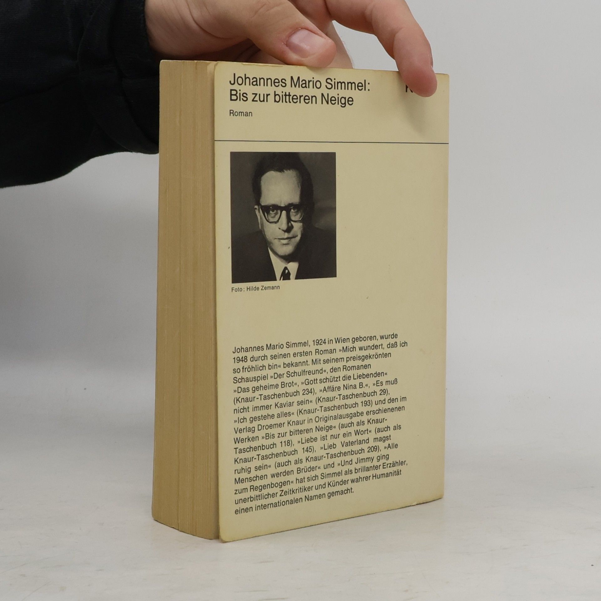 Johannes Mario Simmel Bis zur bitteren Neige