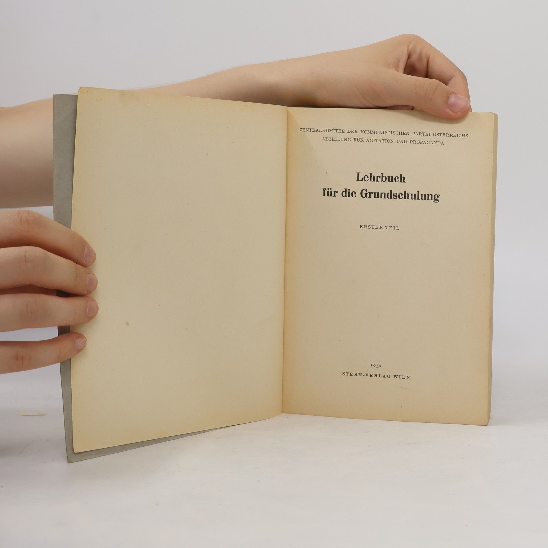 Autorenkollektiv Lehrbuch für die Grundschulung I.