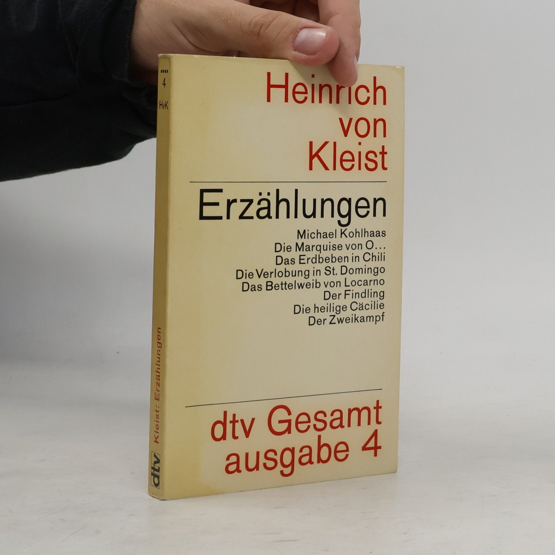 Heinrich von Kleist Erzählungen dtv Gesamt ausgabe 4