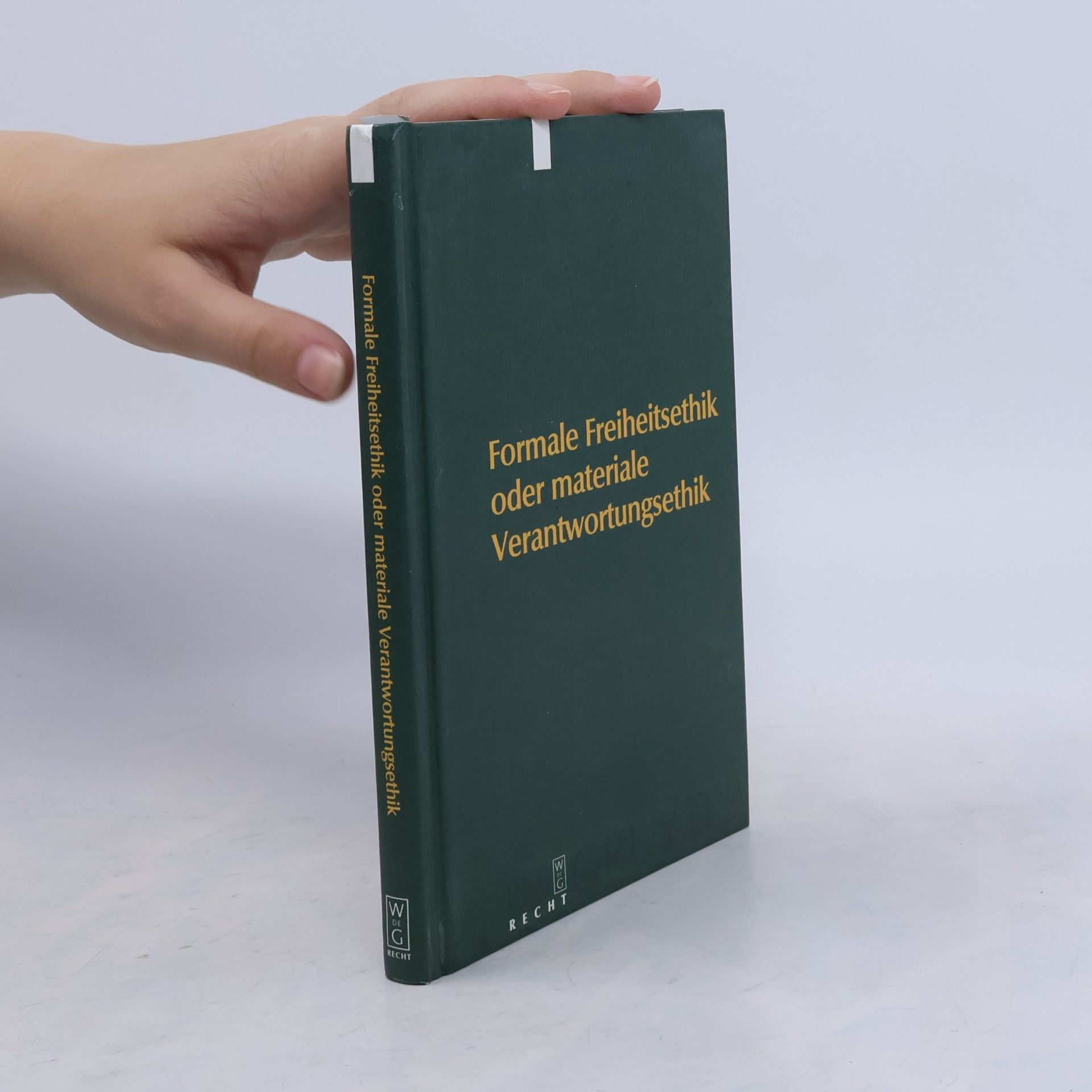 Formale Freiheitsethik oder materiale Verantwortungsethik