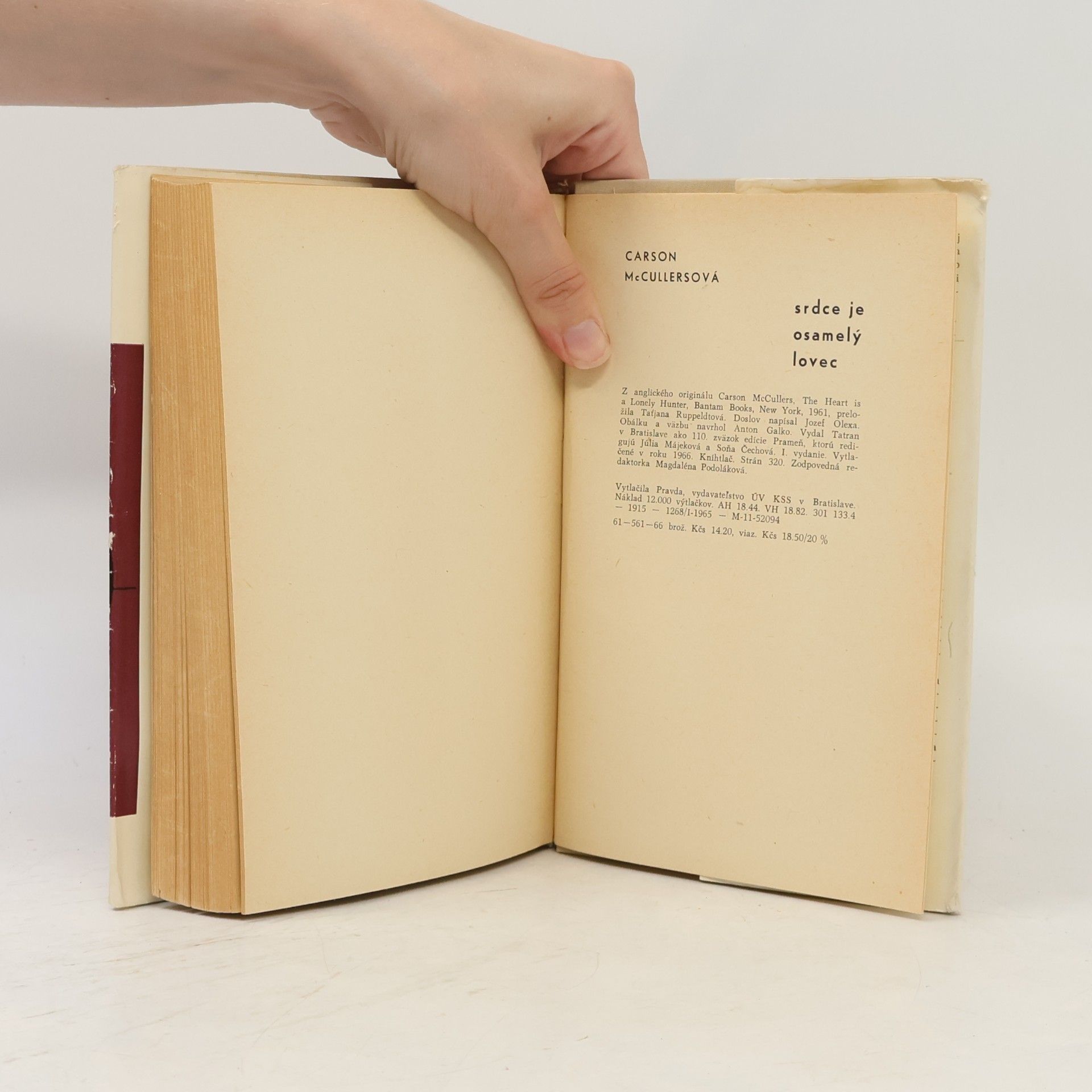 Carson McCullers Srdce je osamělý lovec