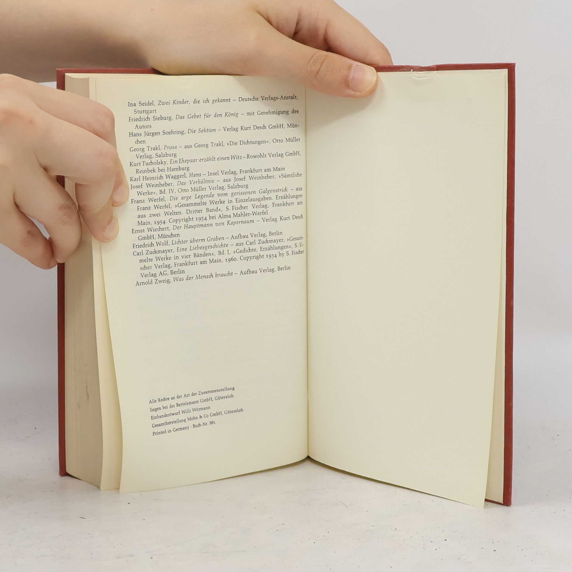 Various authors Die grossen Meister 2. Deutsche Erzähler des 20. Jahrunderts