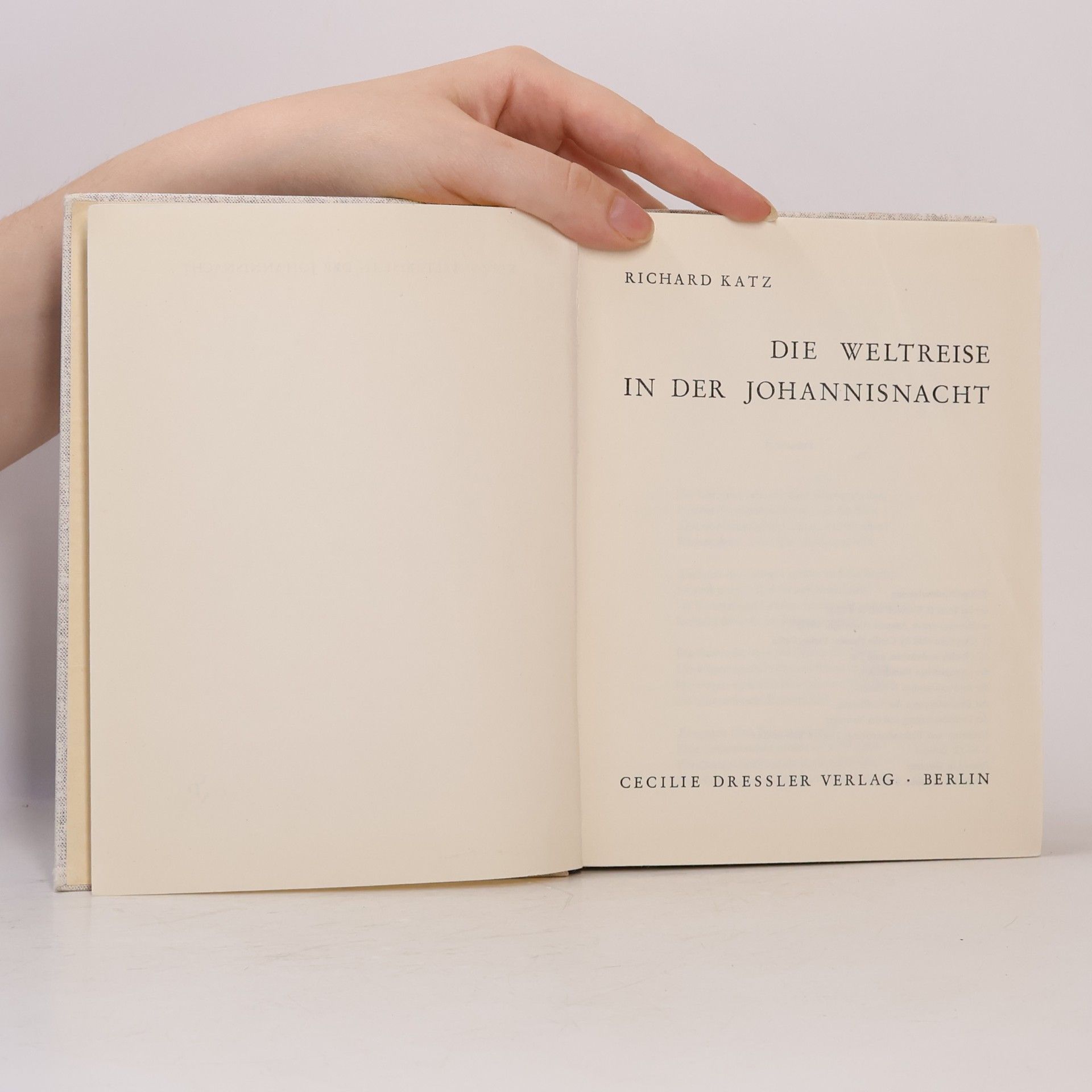 Richard Katz Weltreise in der Johannisnacht