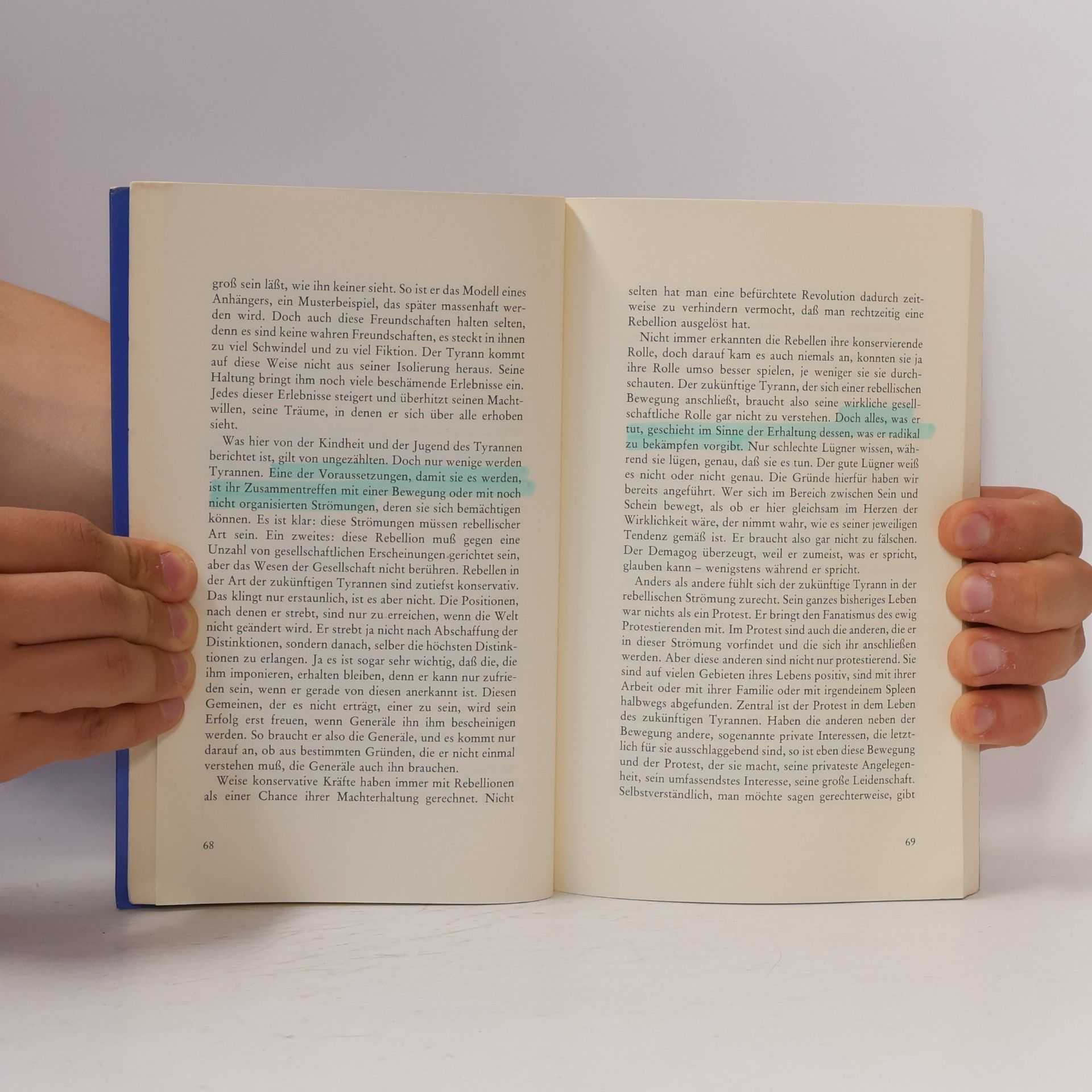 Mane s. Sperber Zur Analyse der Tyrannis