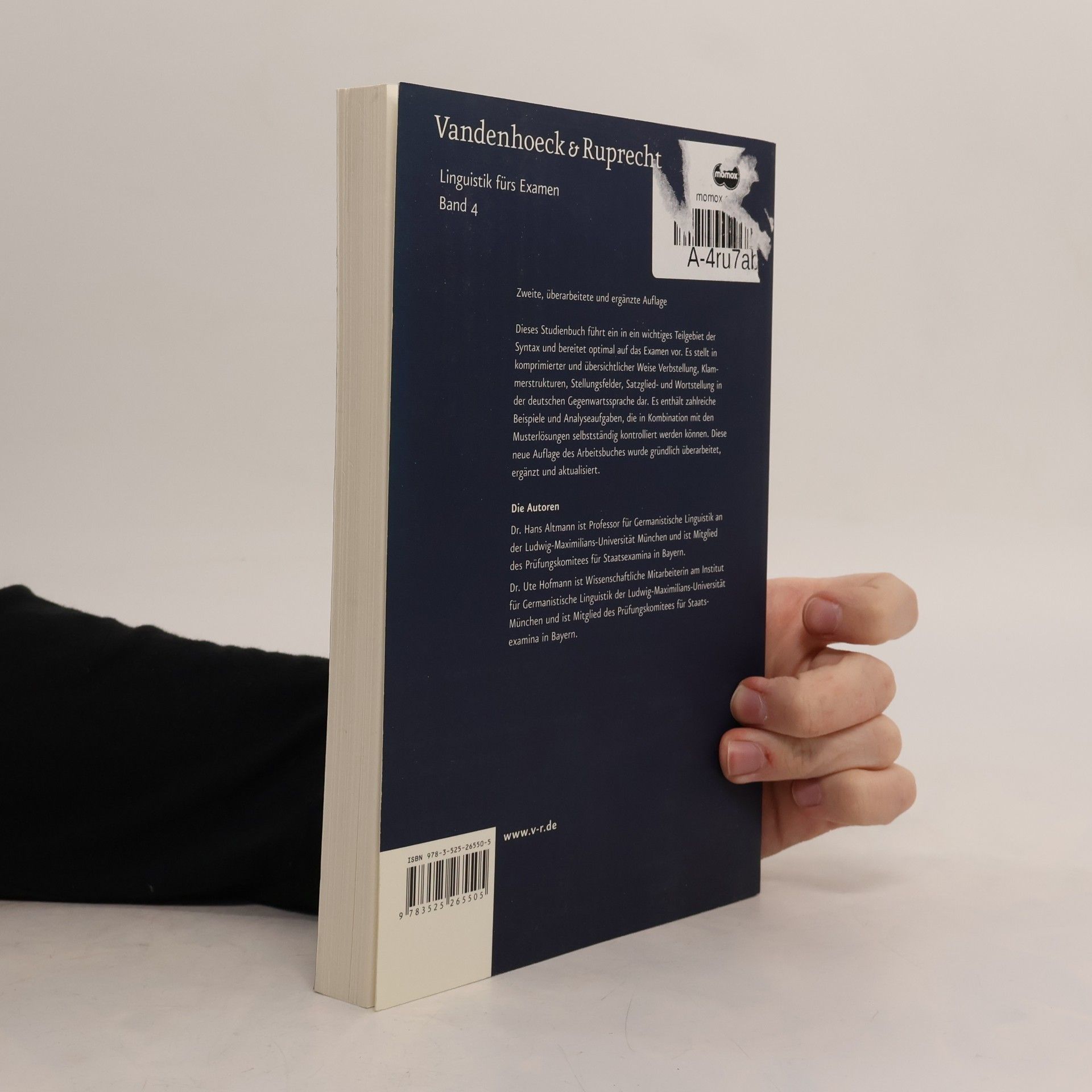 Prof. Dr. Hans Altmann Linguistik fürs Examen - 4: Topologie fürs Examen