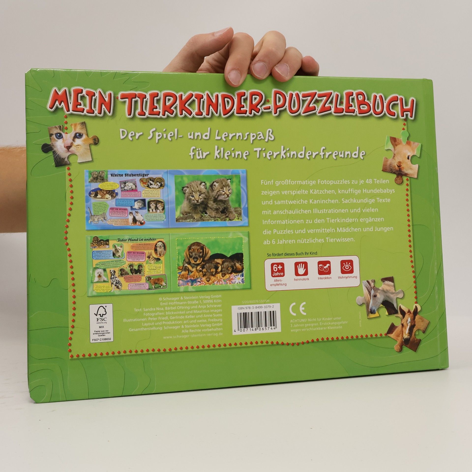 Sandra Noa Moje knížka o zvířecích mláďátkách s puzzle